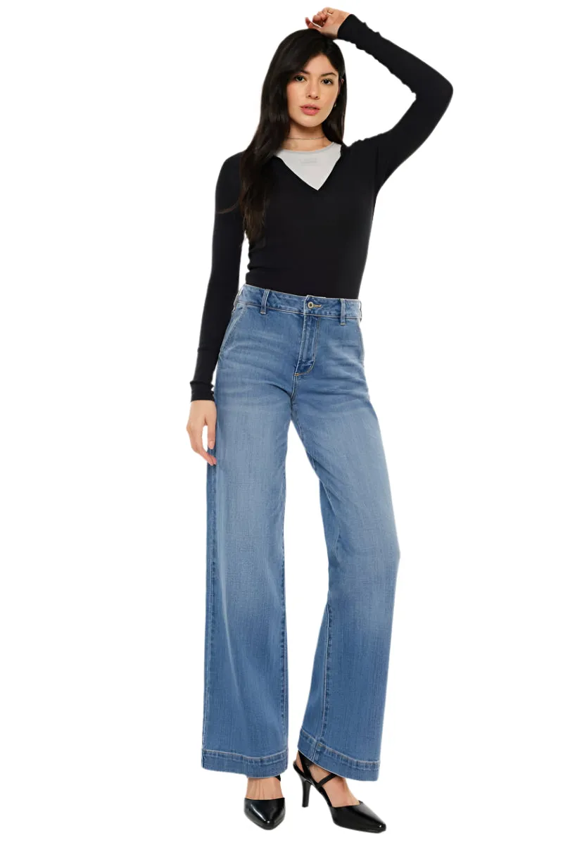 Bertha High Rise Trousers - KanCan Jeans