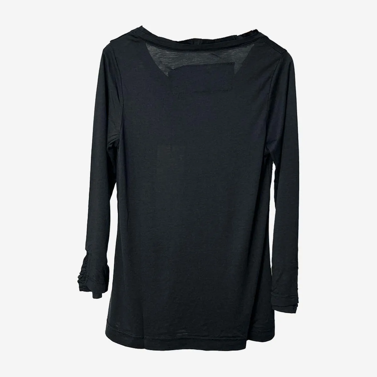 BLACK 3/4 SLEEVE T-SHIRT