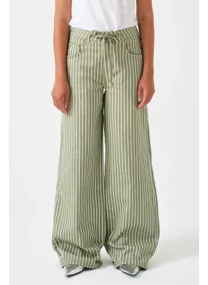 Blake Jean - Vintage Moss Wide Stripe