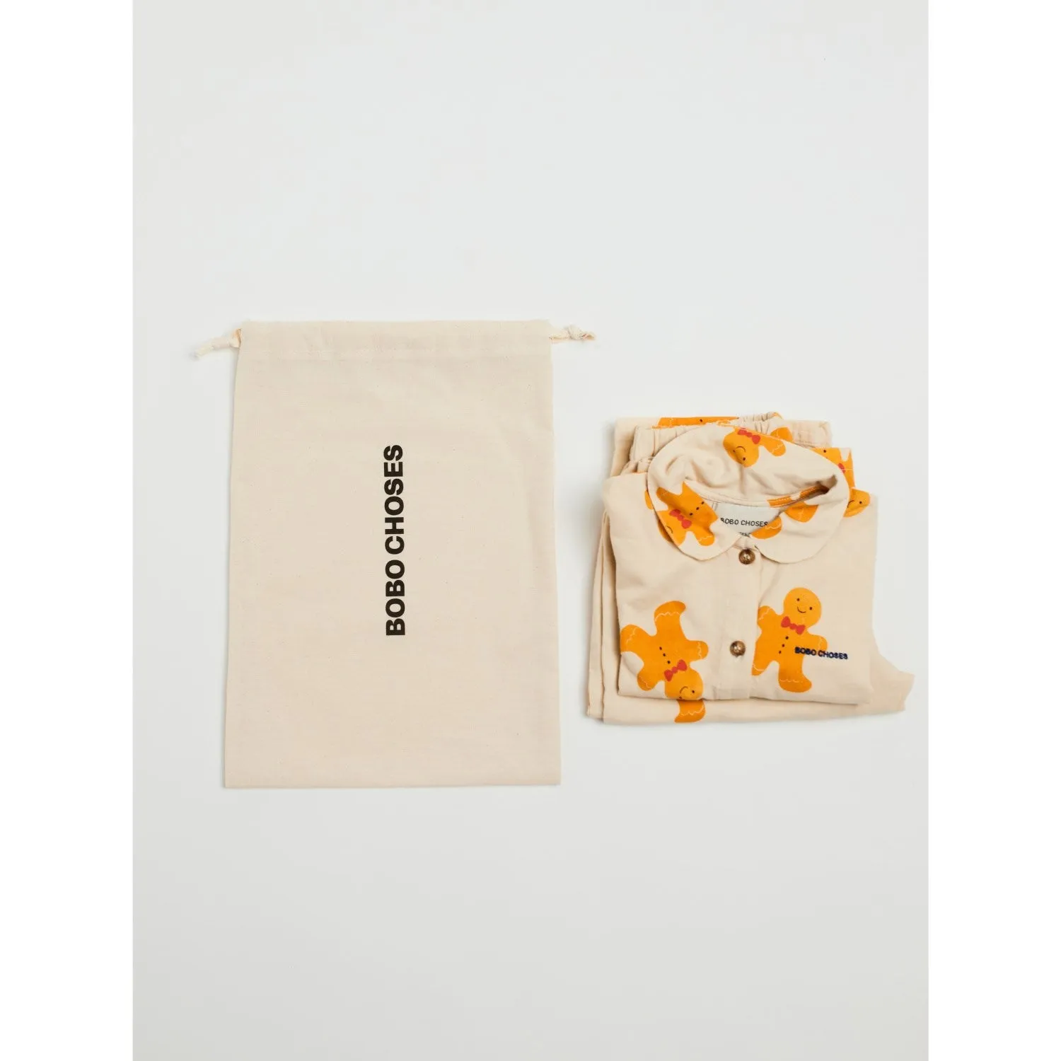 Bobo Choses Offwhite Gingerbread All Over Lounge Set