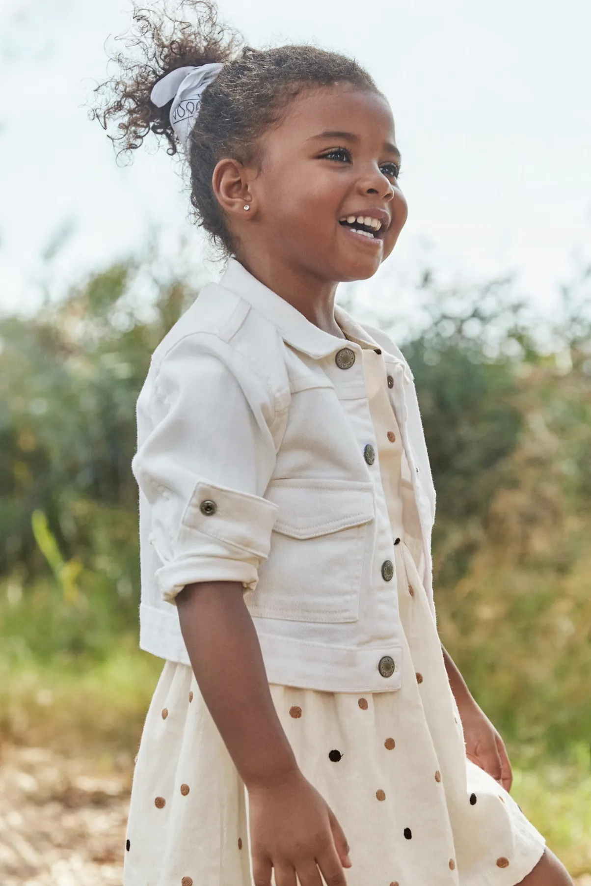 Chelsea White Denim Jacket
