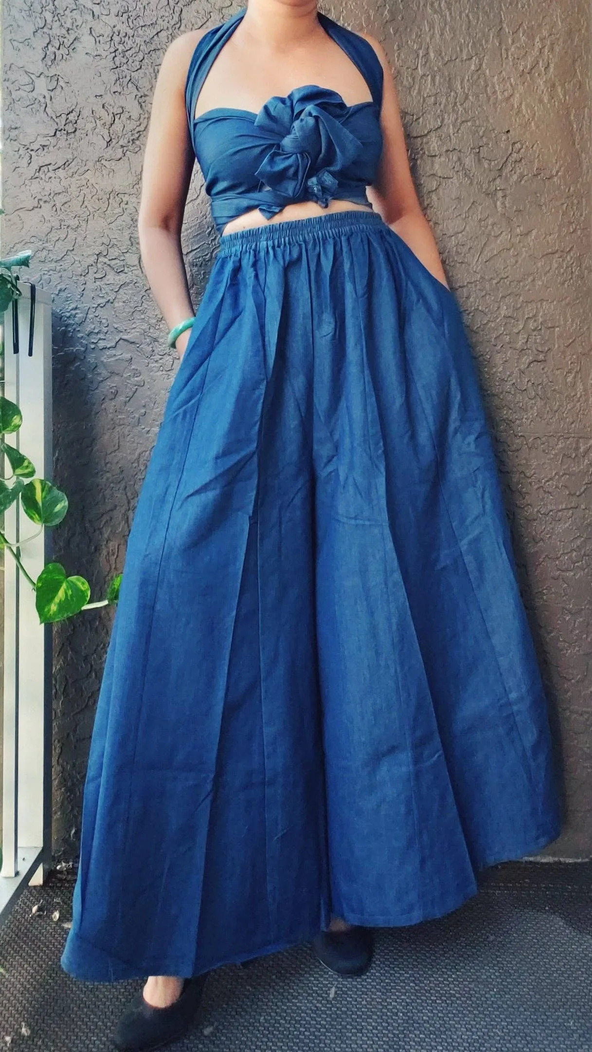 Chloe Denim Convertible Jumpsuit