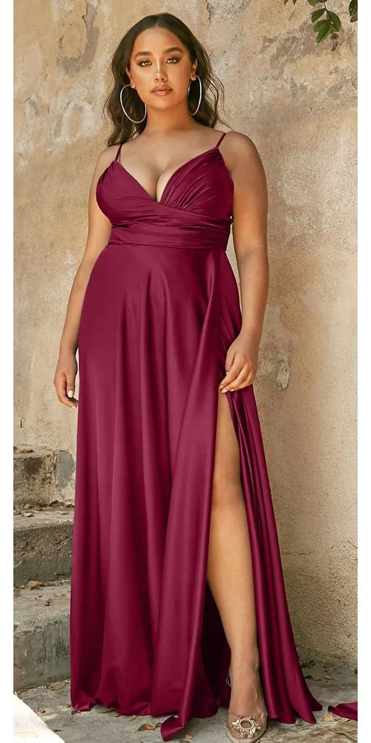 Cinderella Divine 7485C Sweetheart Neckline Soft Satin A-Line Formal Dress