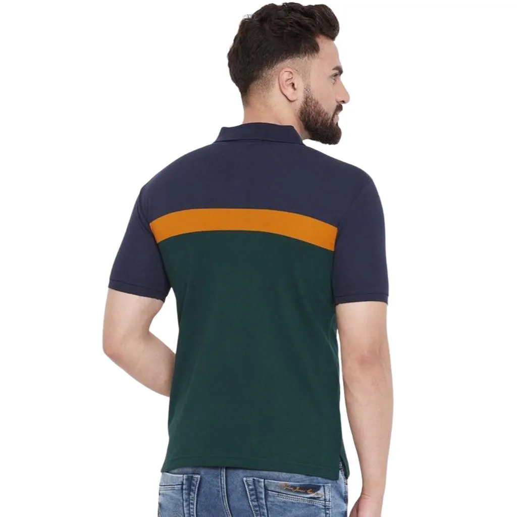 Cotton Striped Half Sleeve T-Shirt For Men
