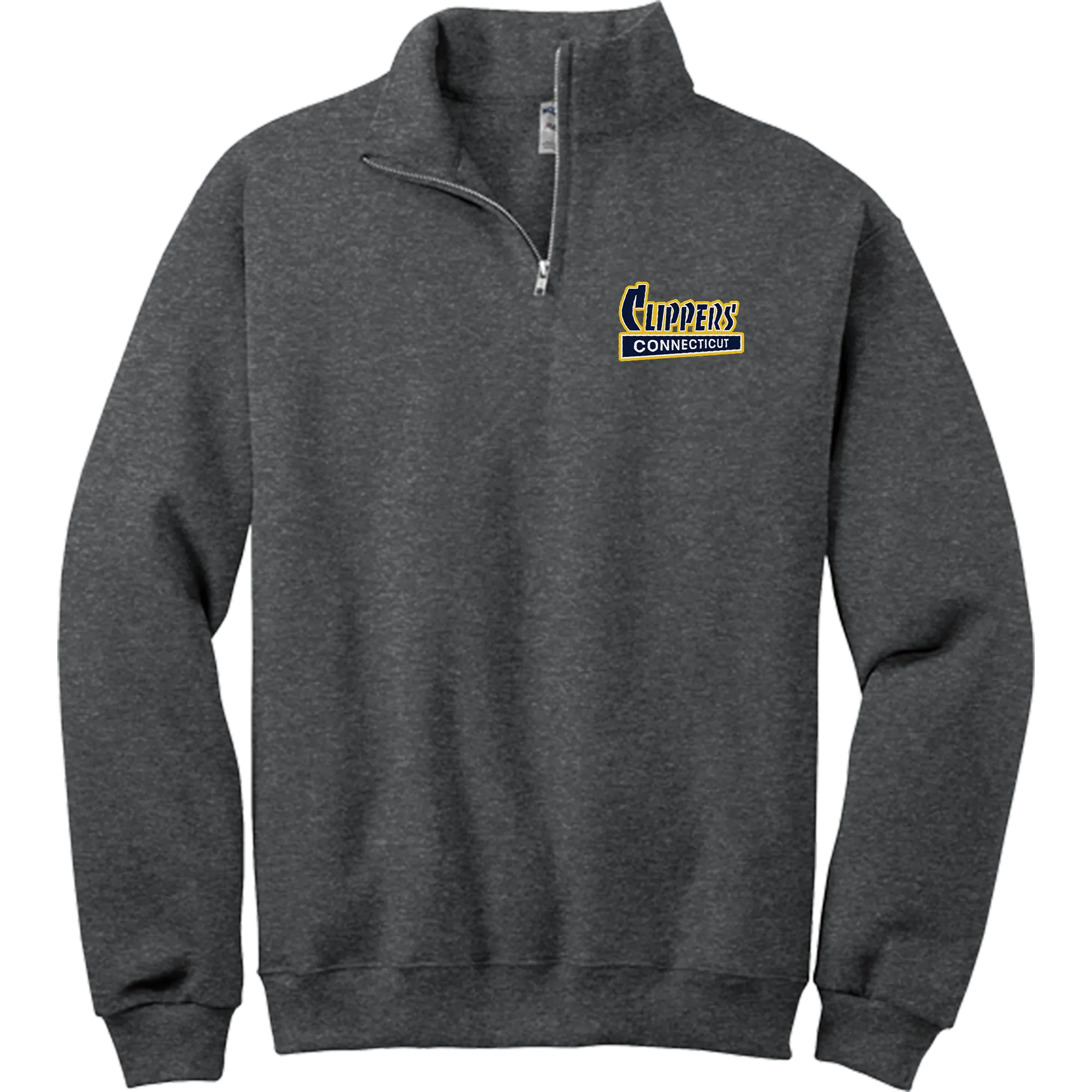CT Clippers NuBlend 1/4-Zip Cadet Collar Sweatshirt