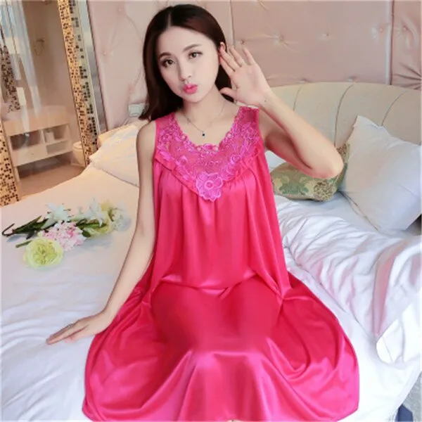deanwangkt Hot Women Night Gowns Sleepwear Nightwear Long Sleeping Dress Luxury Nightgown Women Casual Night Dress Ladies Home Dressing