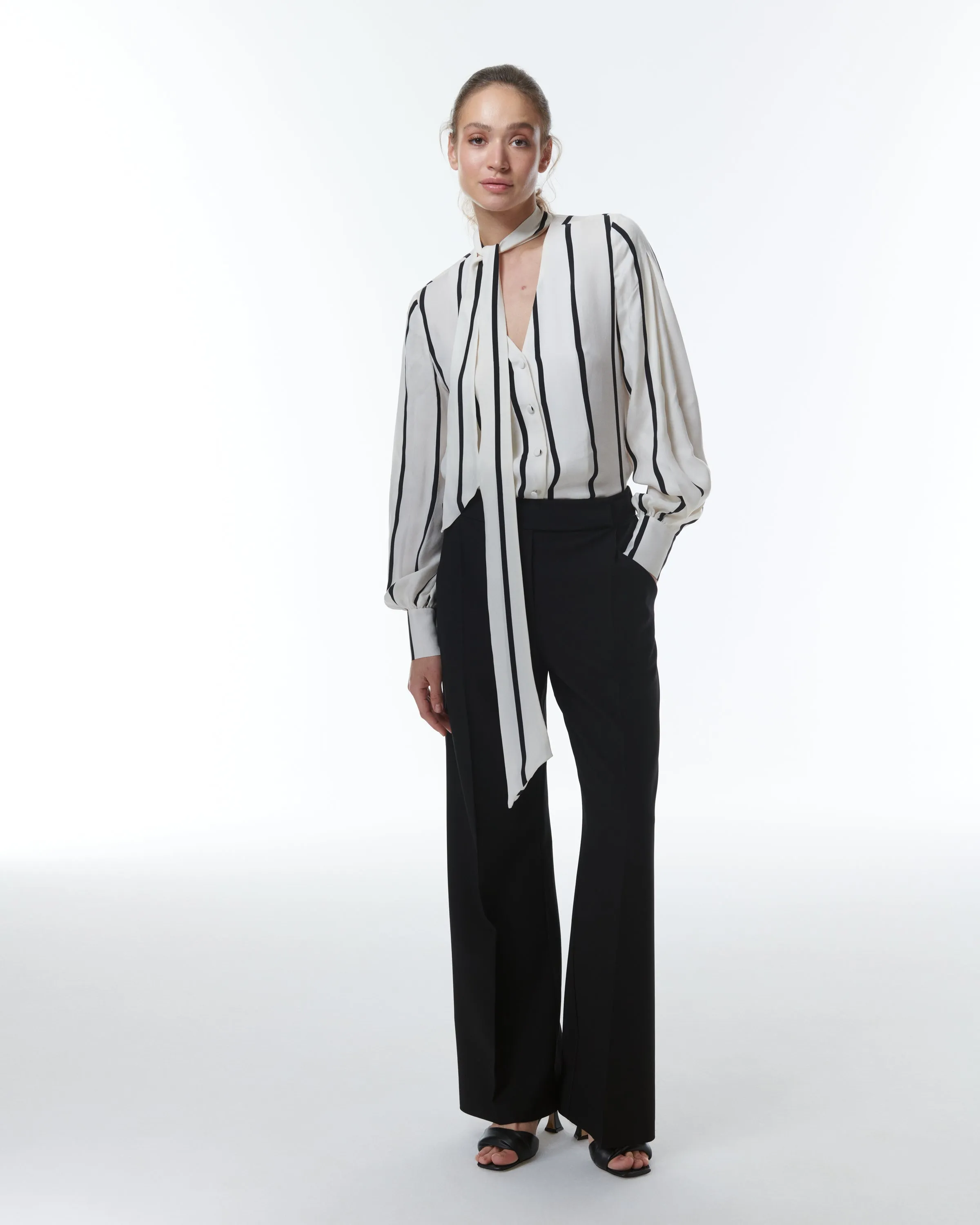 Delia Tie-Front Blouse