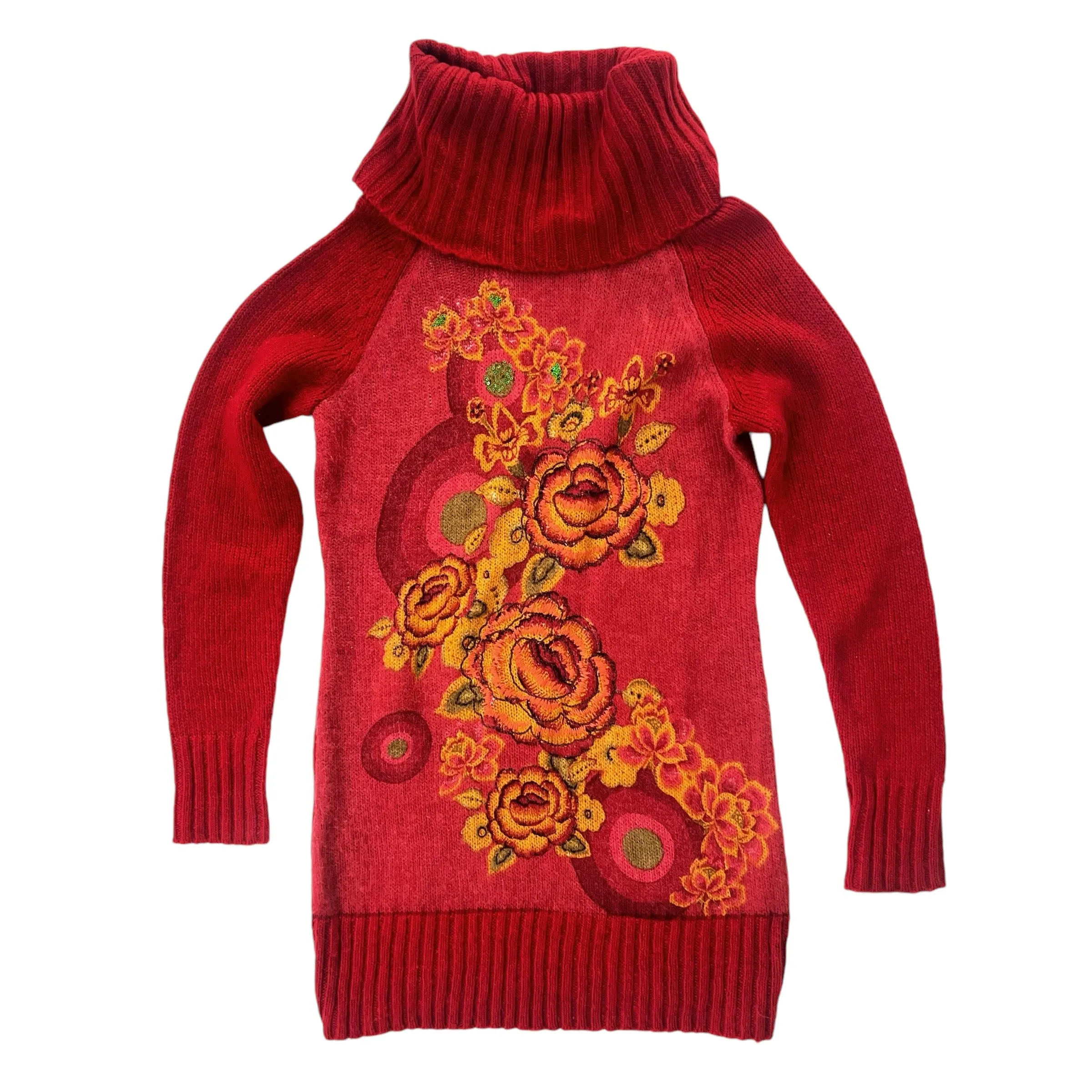 Desigual Floral Sweater Dress