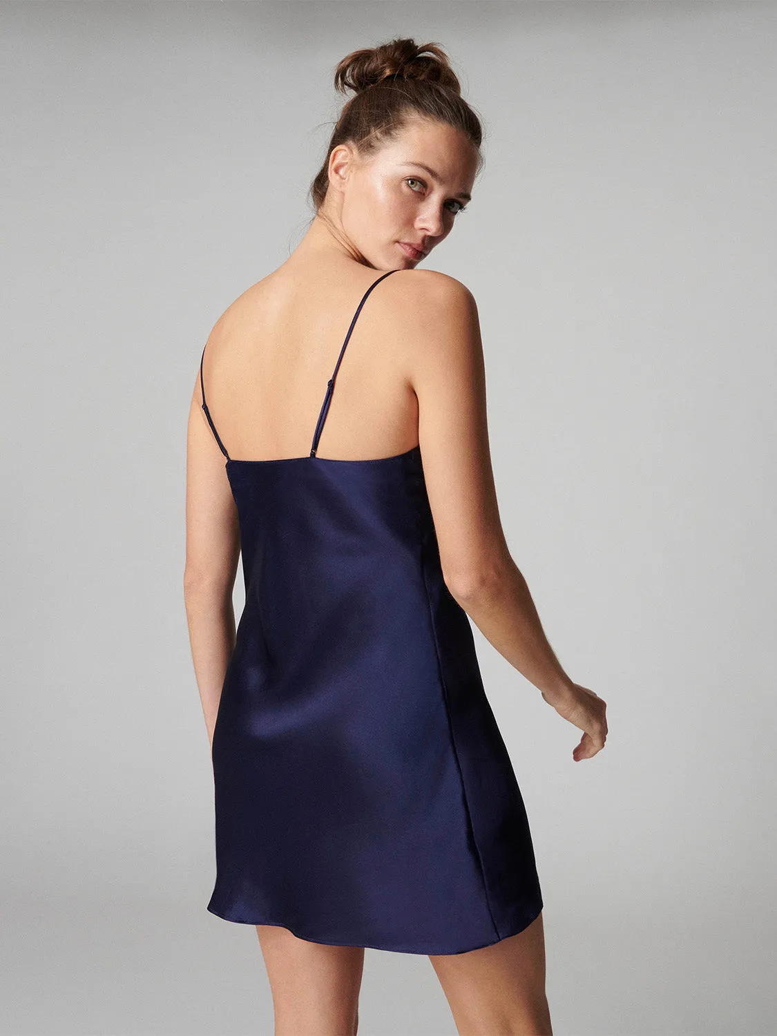 Dream Silk Dress - Midnight