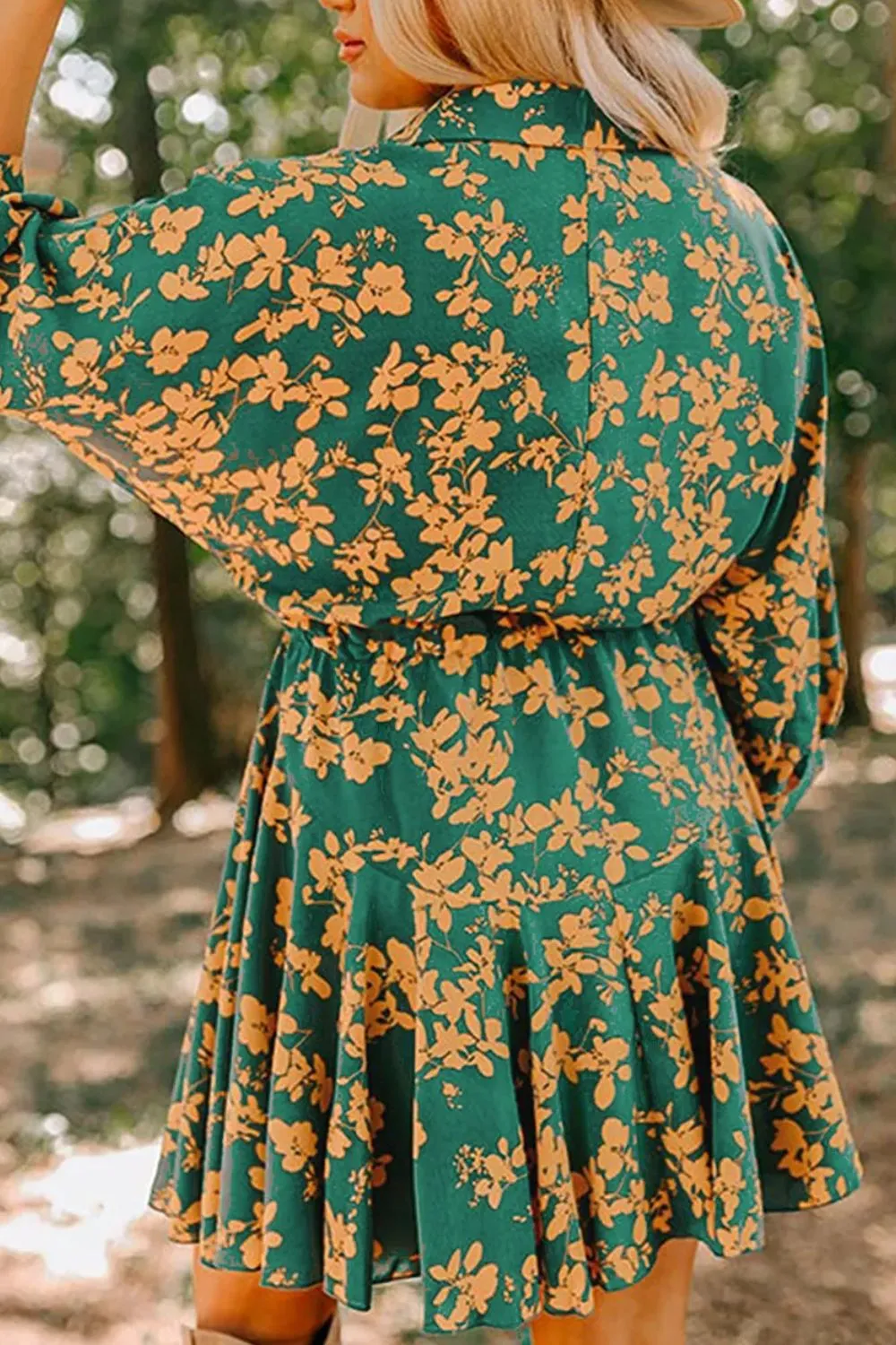 Fall Floral Dress