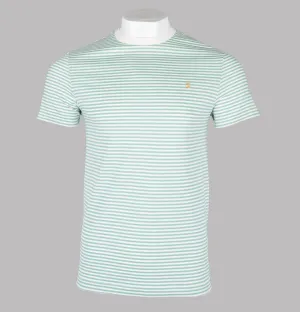 Farah Daytona Striped T-Shirt Jade Green