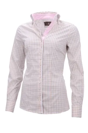 Fior da Liso Eleonora H.T Lawn Blouse - Taupe