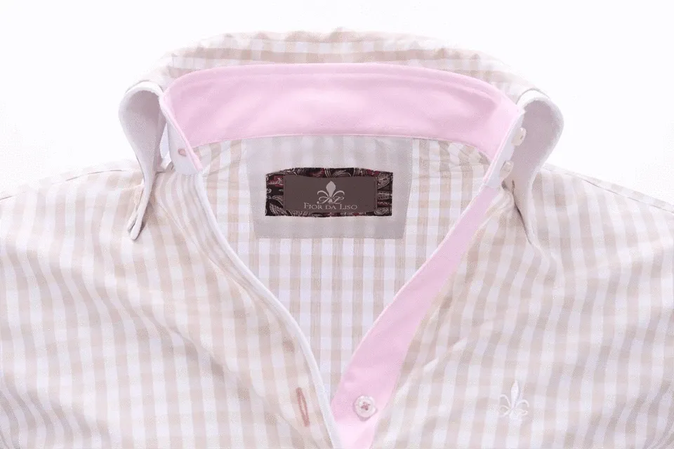 Fior da Liso Eleonora H.T Lawn Blouse - Taupe