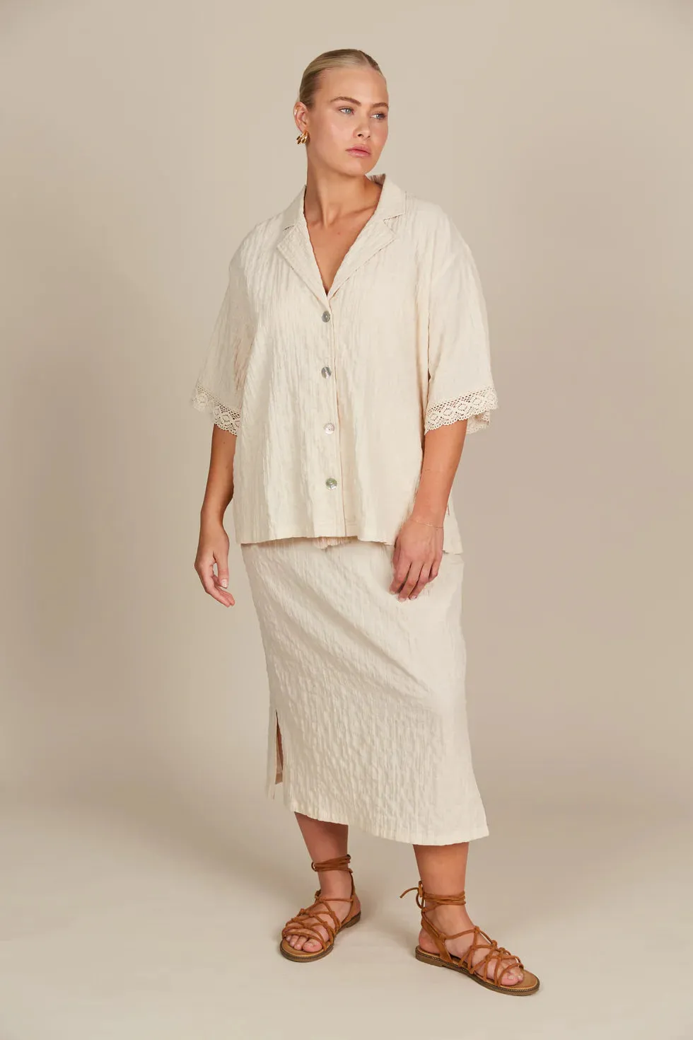 FLEUR SHIRT- CANVAS