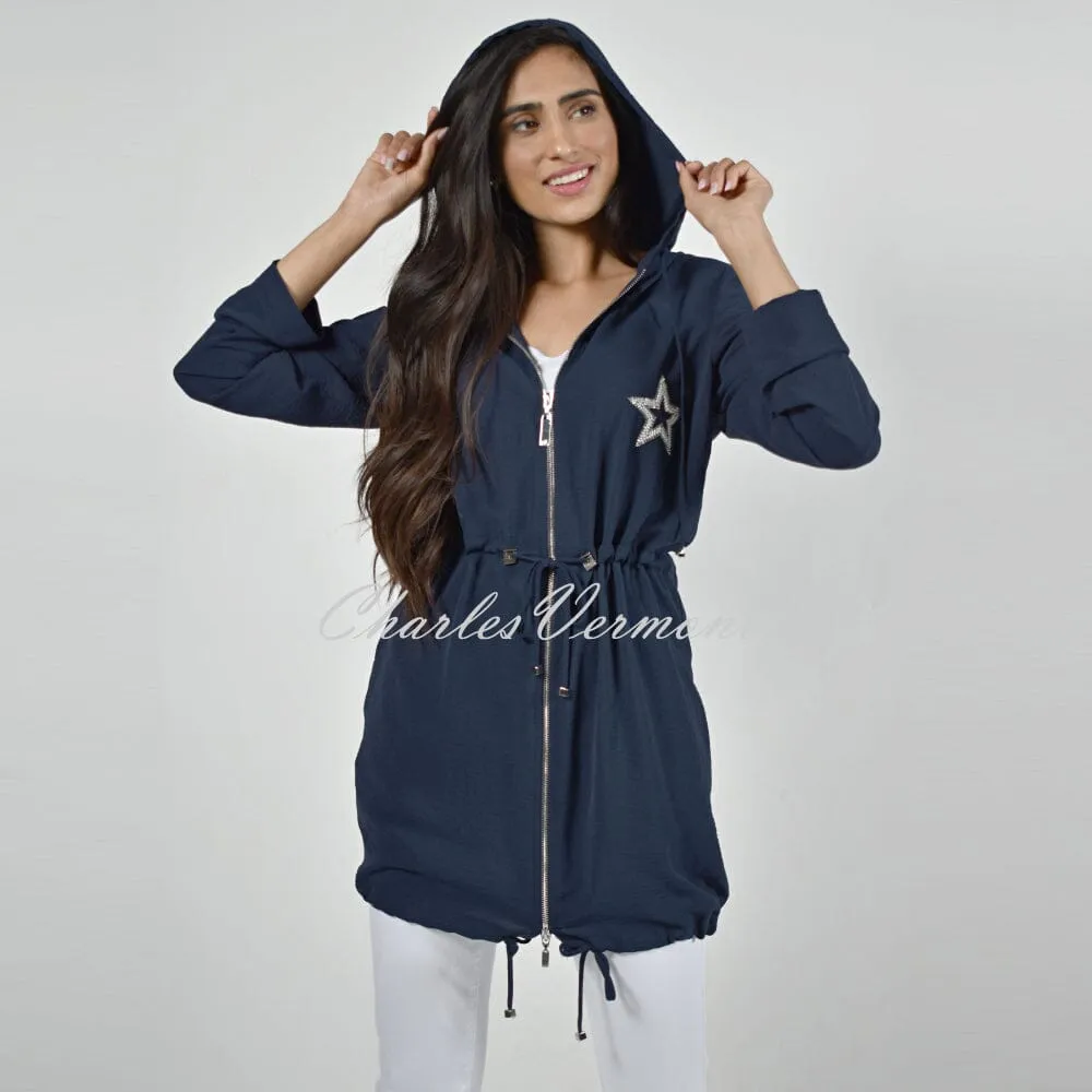 Frank Lyman Zipped Hooded Jacket – Style 226222 (Navy)