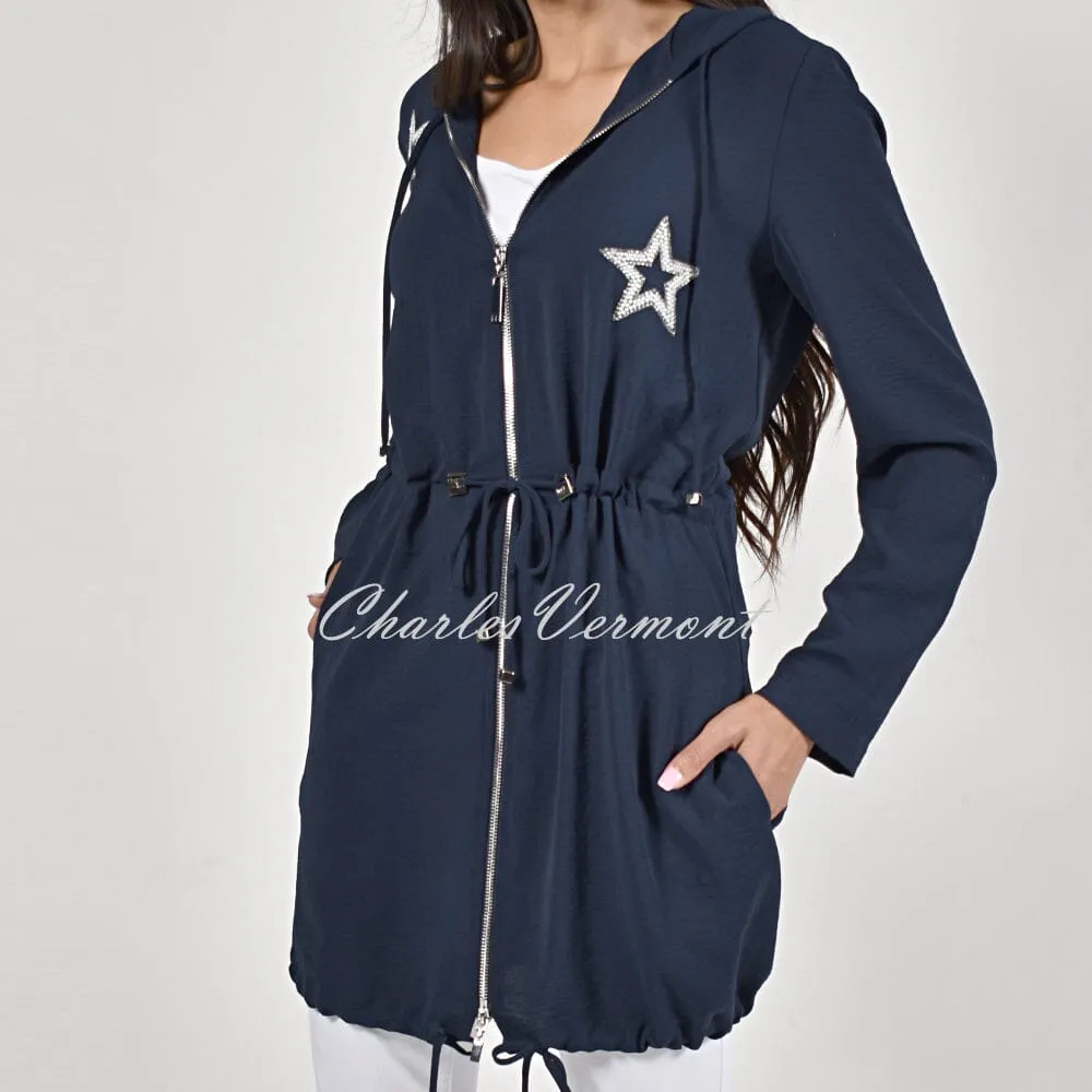 Frank Lyman Zipped Hooded Jacket – Style 226222 (Navy)