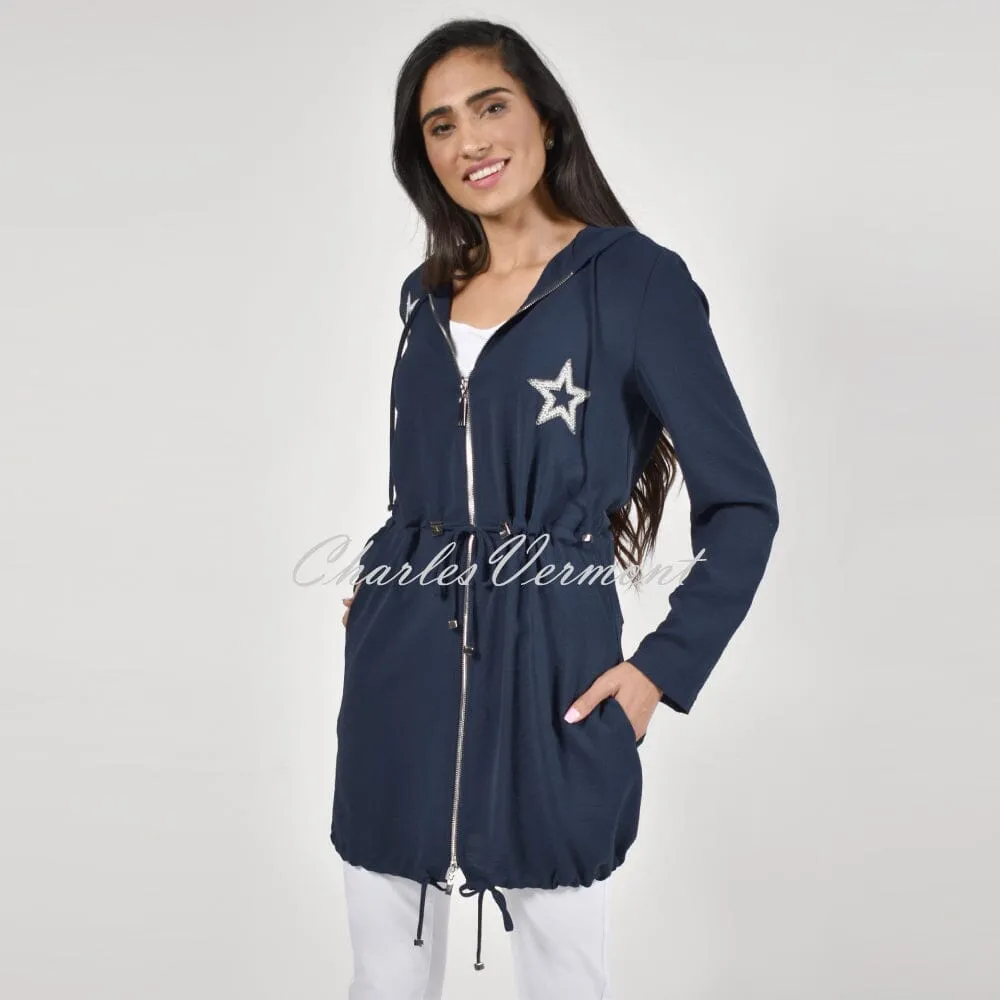 Frank Lyman Zipped Hooded Jacket – Style 226222 (Navy)