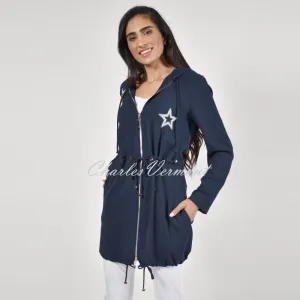 Frank Lyman Zipped Hooded Jacket – Style 226222 (Navy)