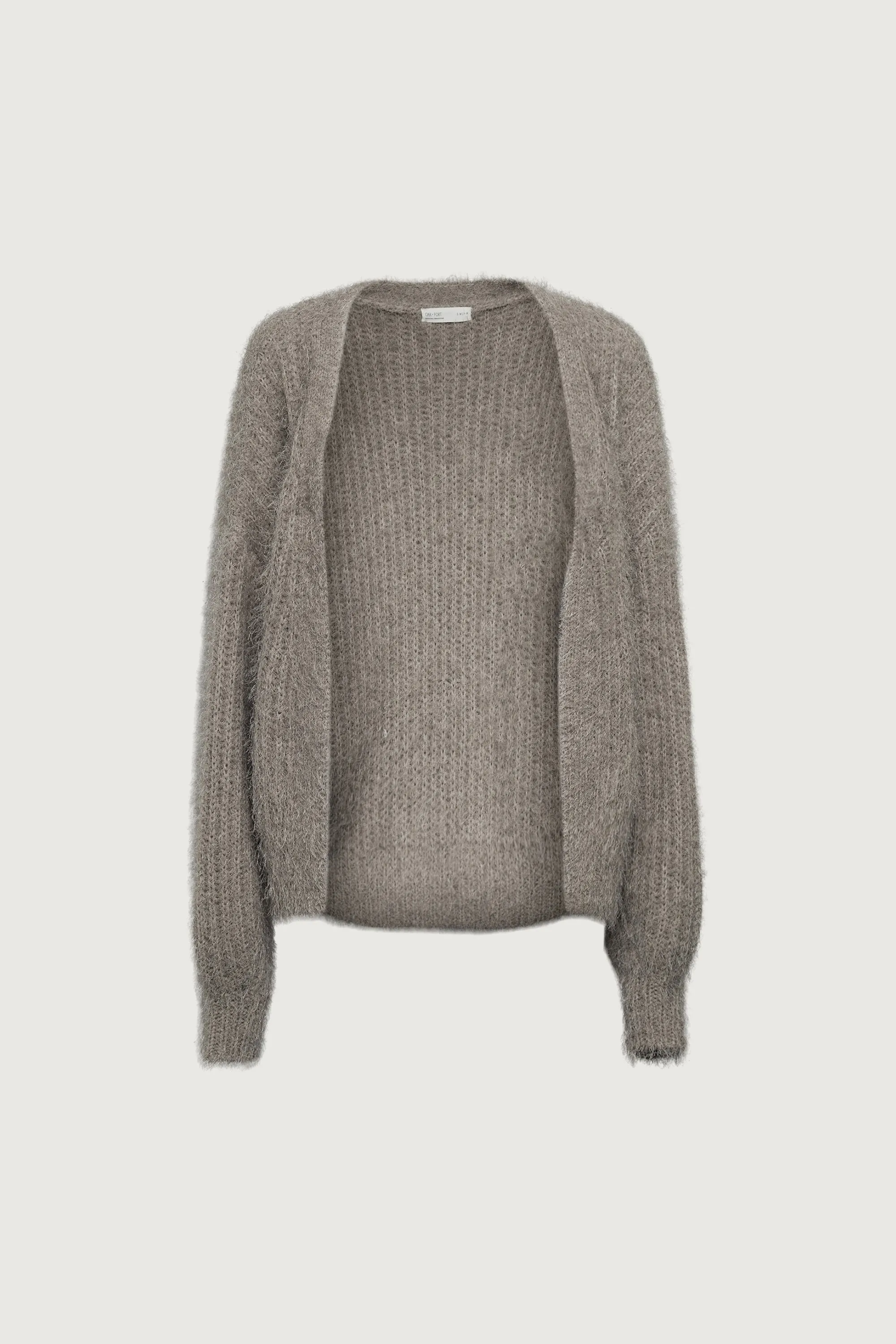 FUZZY OPEN FRONT CARDIGAN
