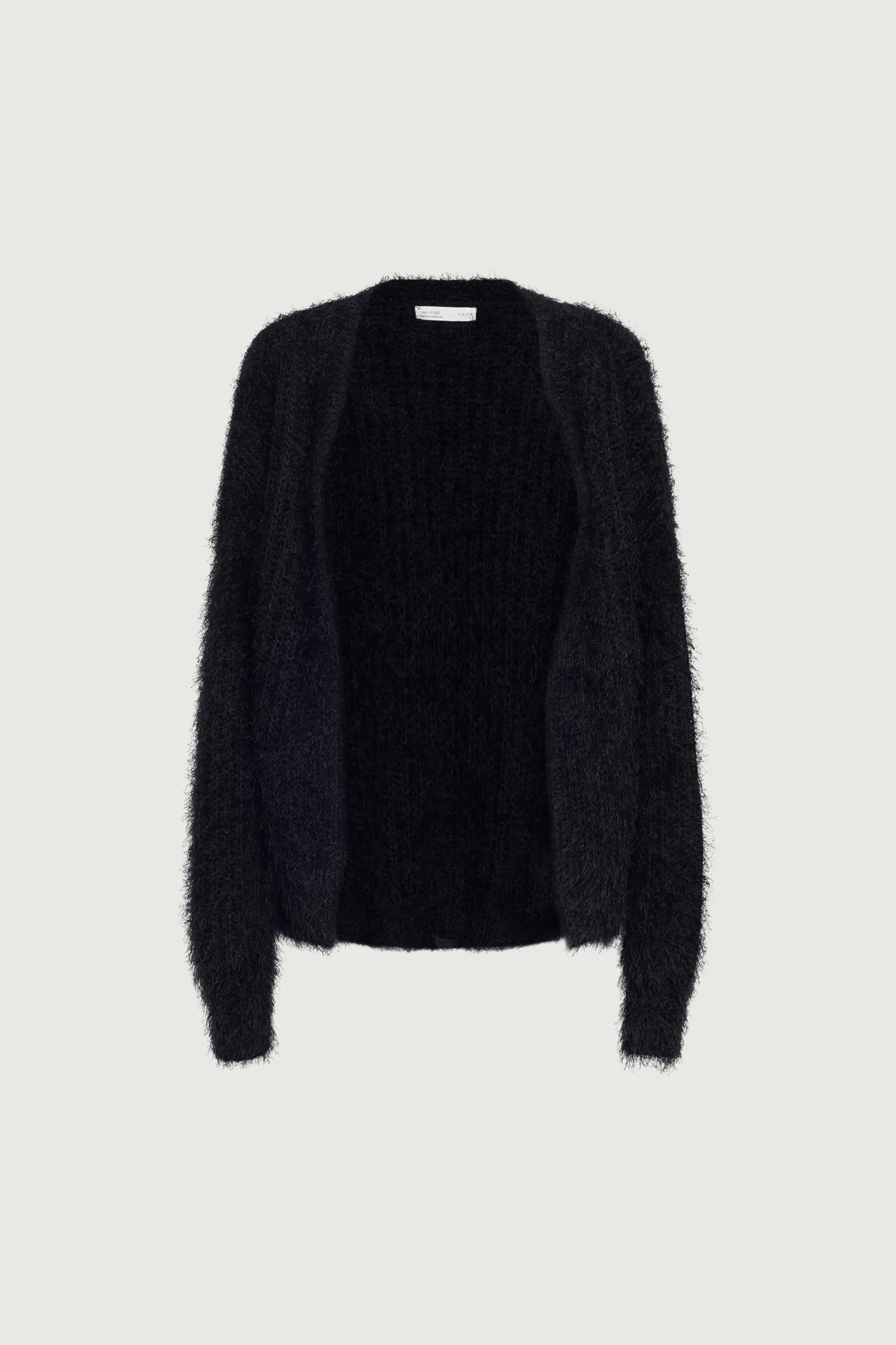 FUZZY OPEN FRONT CARDIGAN