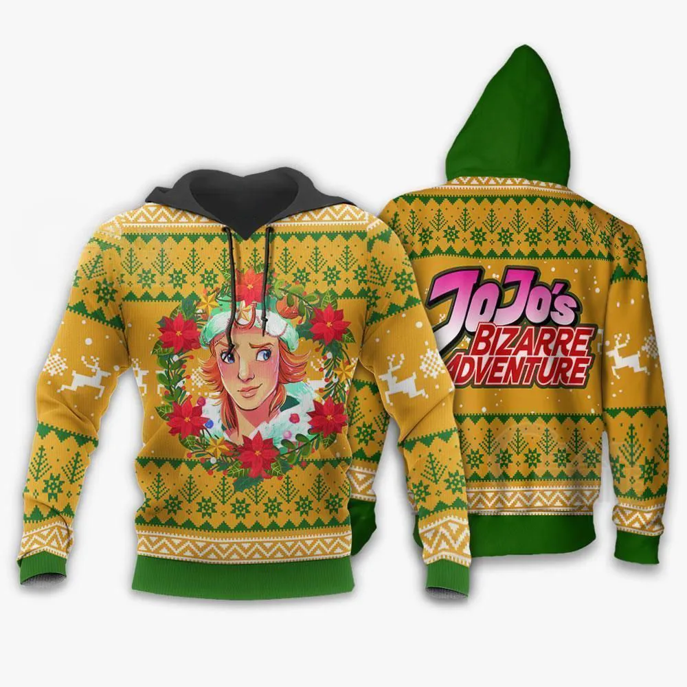 Giftngon - Dio Brando Ugly Christmas Sweater JoJo's Anime Xmas Hoodie For Kids