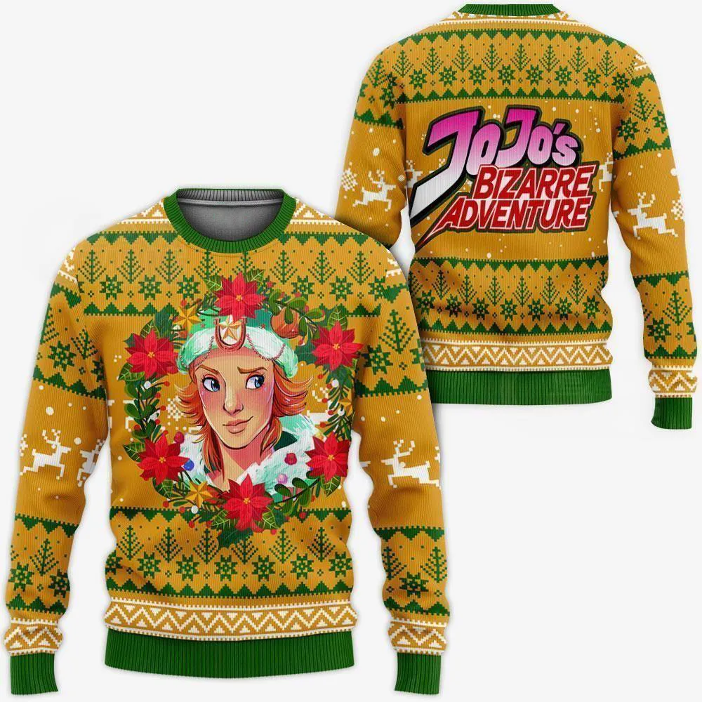 Giftngon - Dio Brando Ugly Christmas Sweater JoJo's Anime Xmas Hoodie For Kids