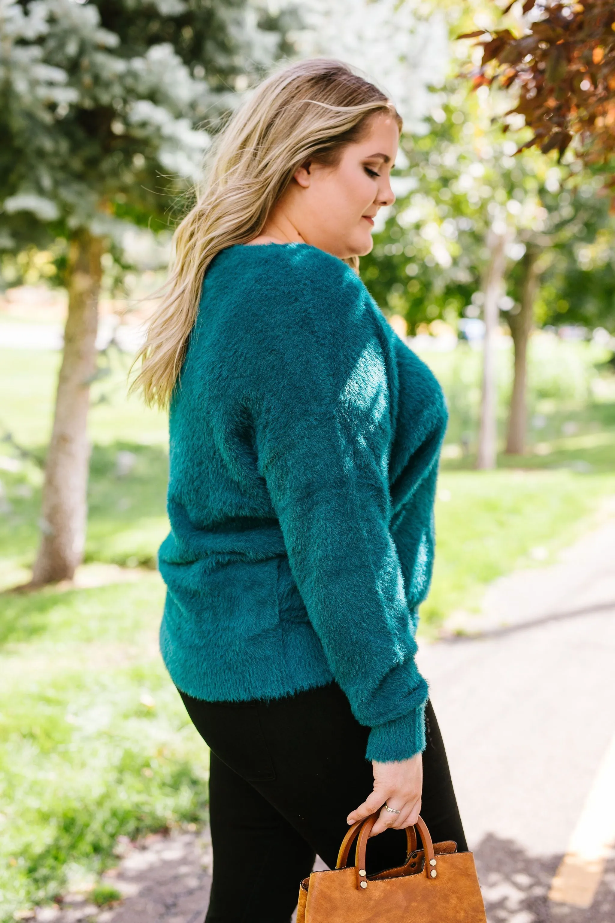 Got It Made Angora Sweater In Jade
