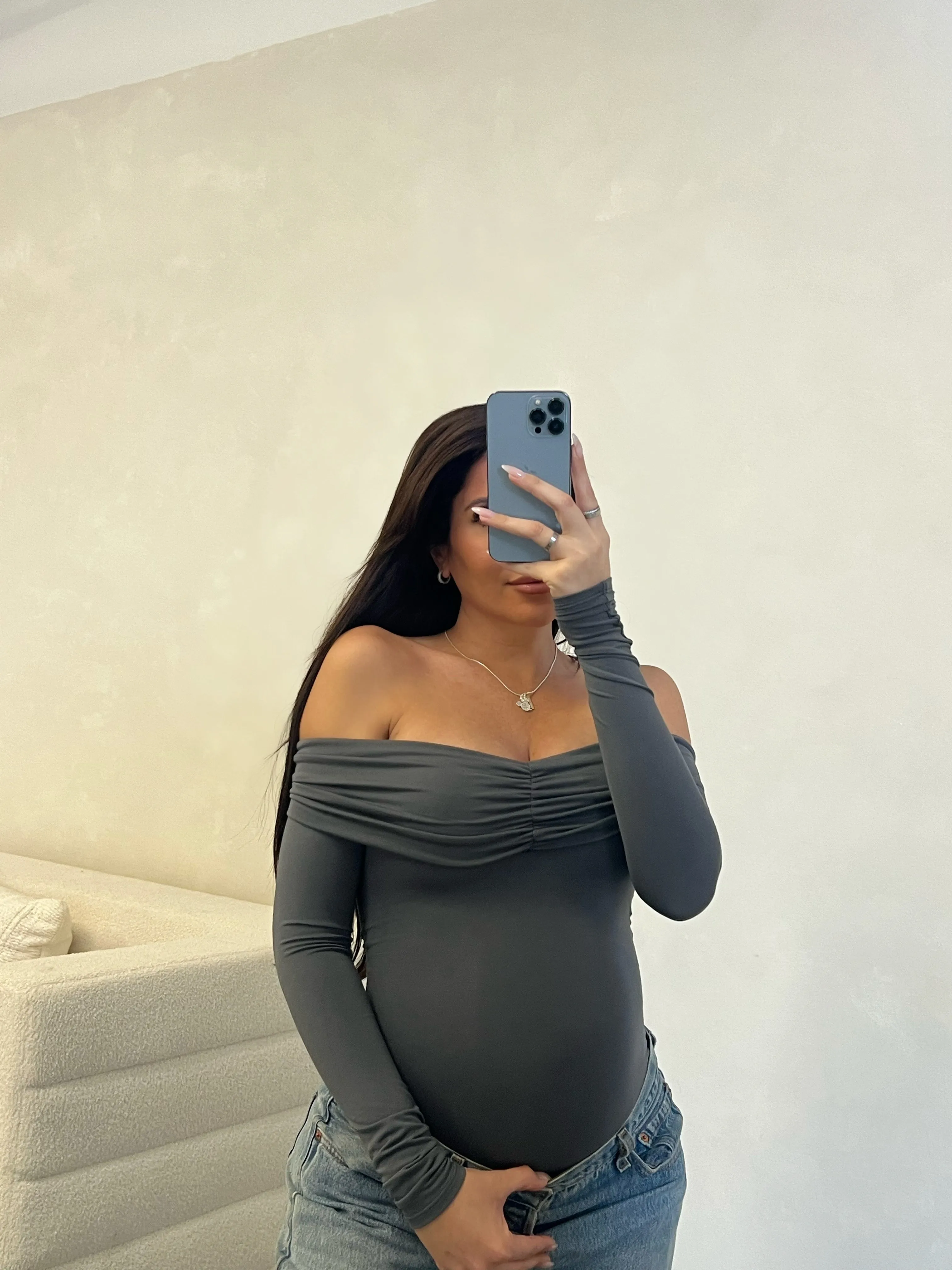 Heidi Romper (Charcoal)