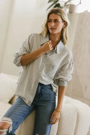 Jace Striped Button Up - FINAL SALE