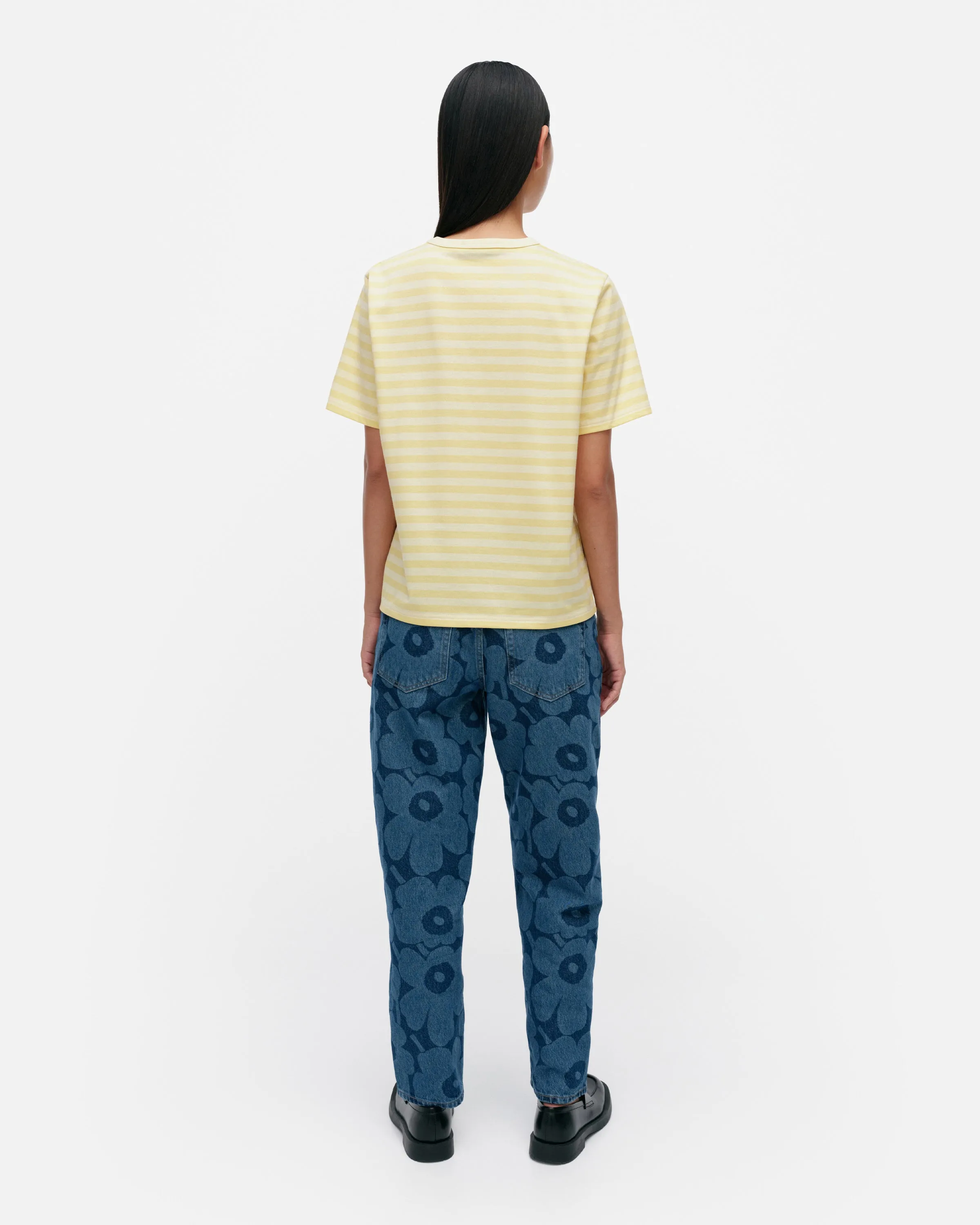 Kioski Tasaraita Relaxed Short Sleeve Top