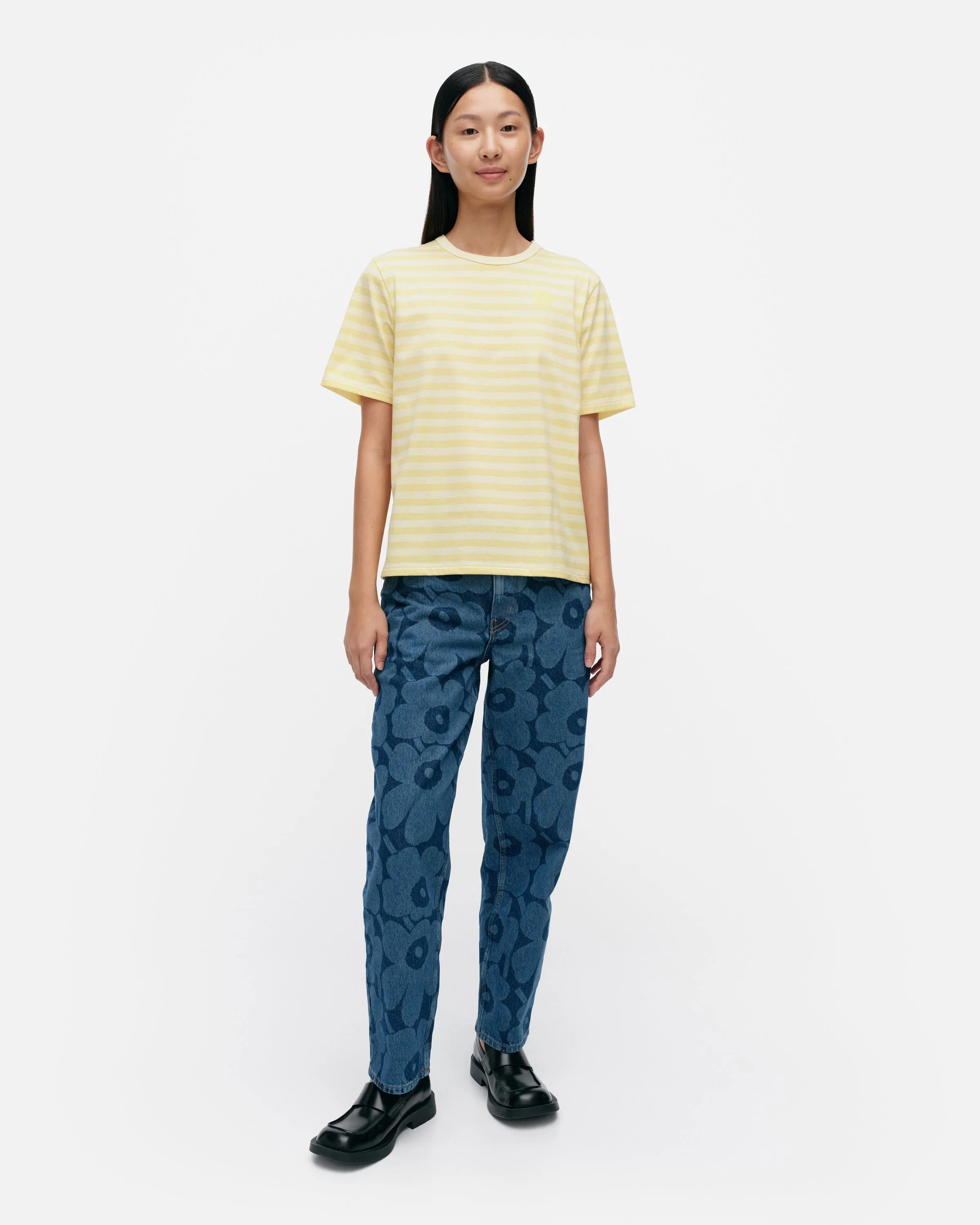 Kioski Tasaraita Relaxed Short Sleeve Top
