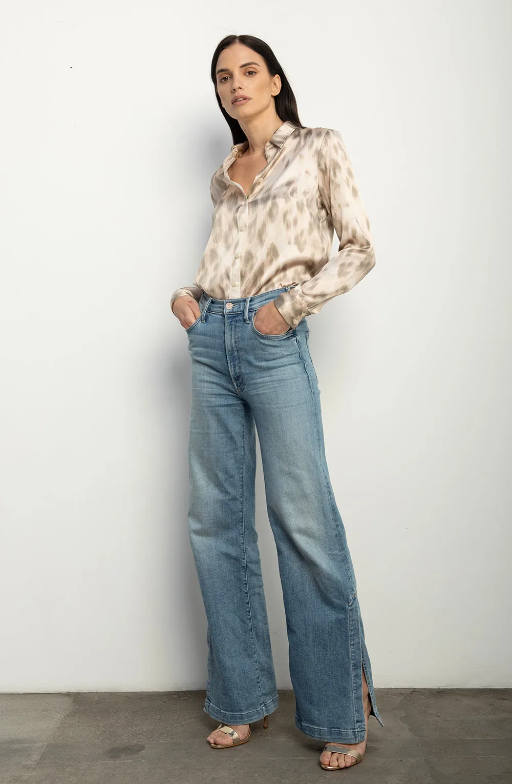 Long Sleeve Blouse   Nude Kitty