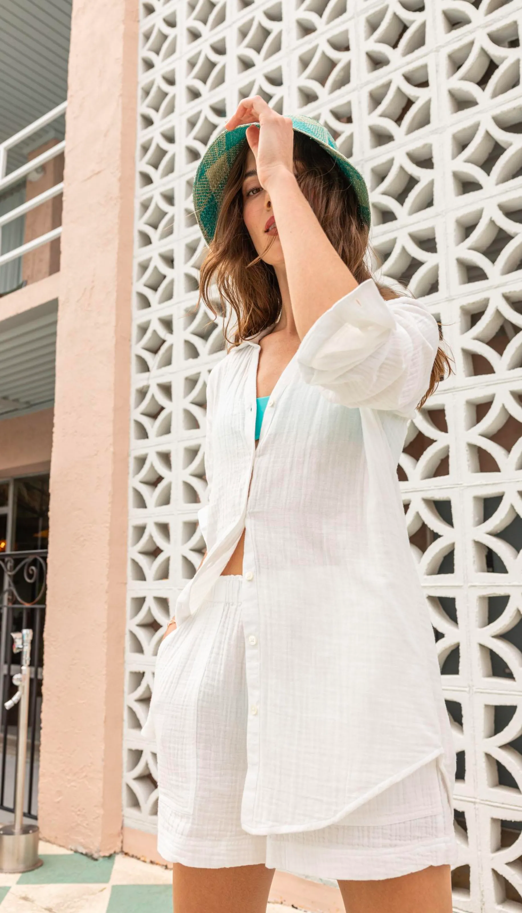 Long Sleeve Button Down Tunic