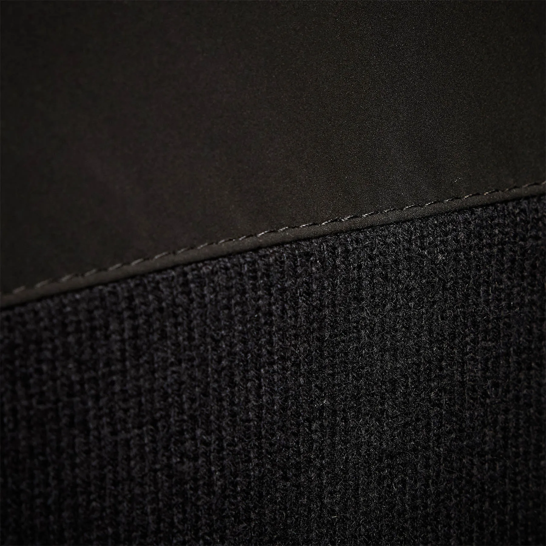 Luxury Down Front Zip Sweater - Black