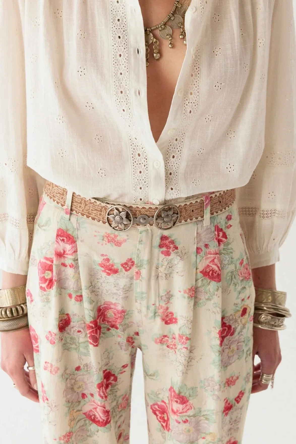 Maison Hotel Colette Mosaique Ivory Blouse