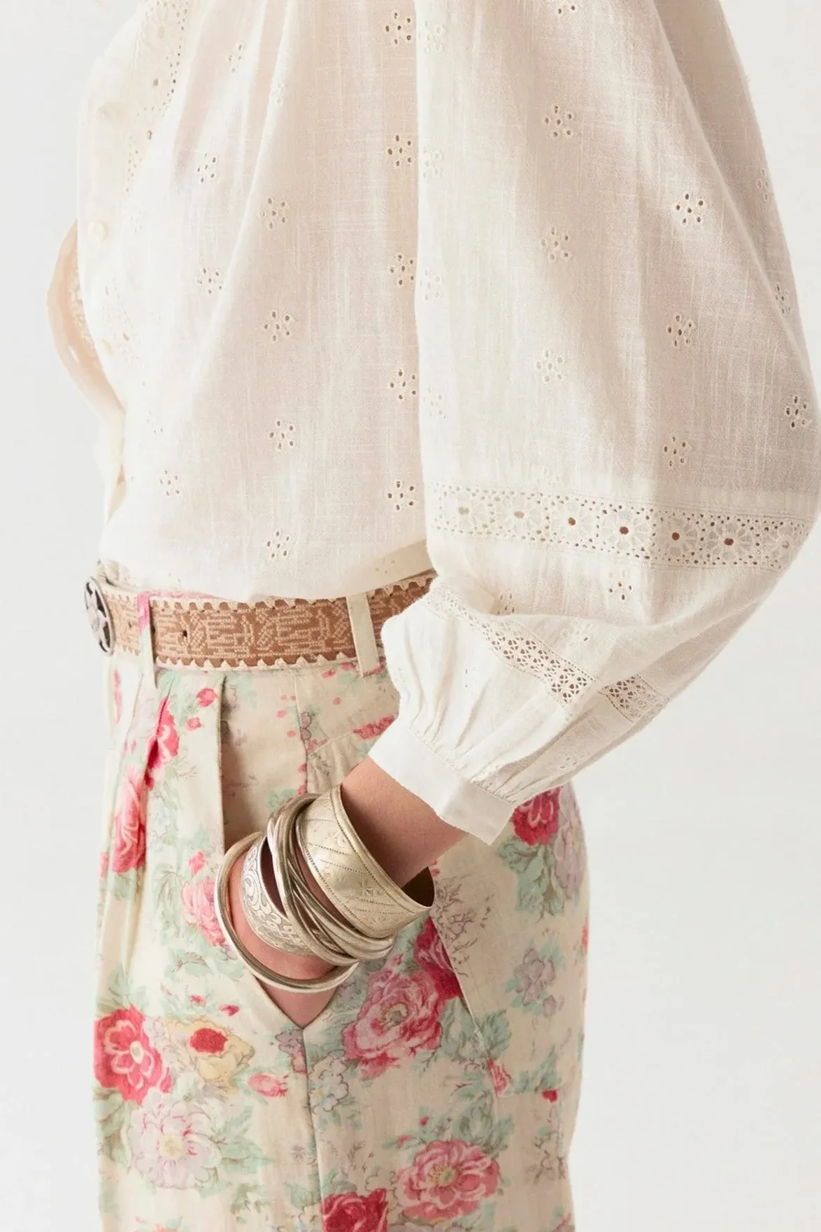 Maison Hotel Colette Mosaique Ivory Blouse