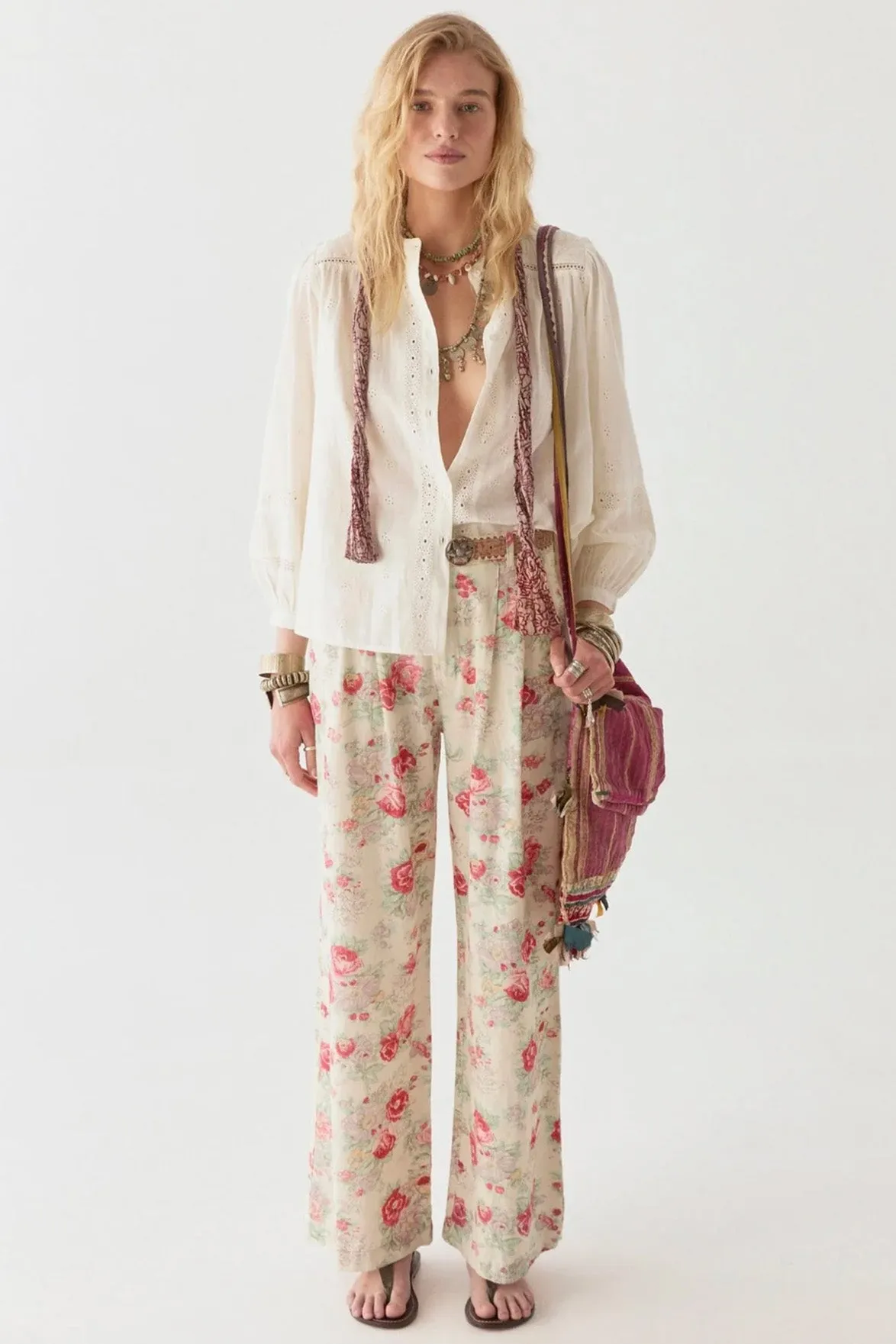 Maison Hotel Colette Mosaique Ivory Blouse