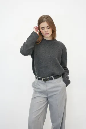 MEDINA KNIT SWEATER IN DARK GREY
