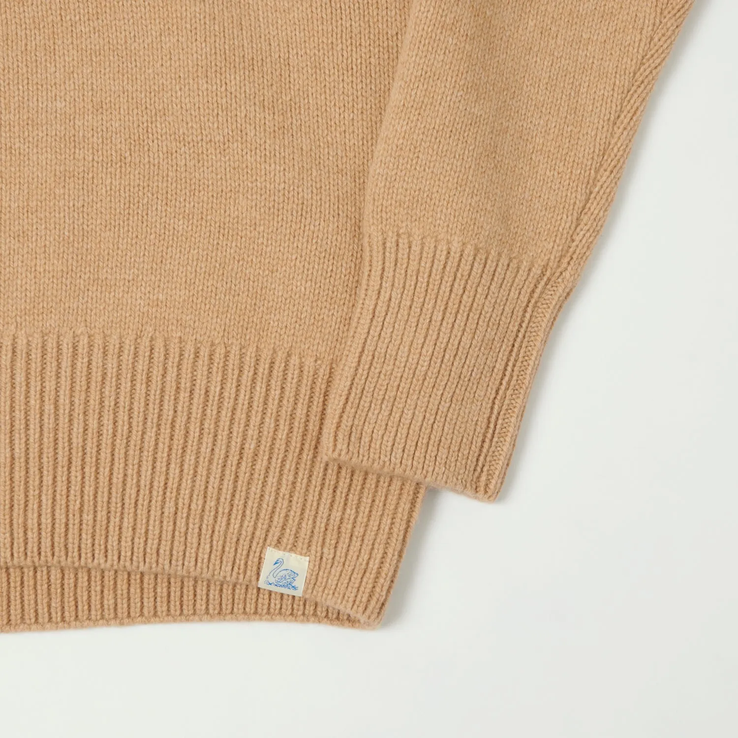 Merz b. Schwanen LOCC01 Knit Crew Neck Pullover - Toffee