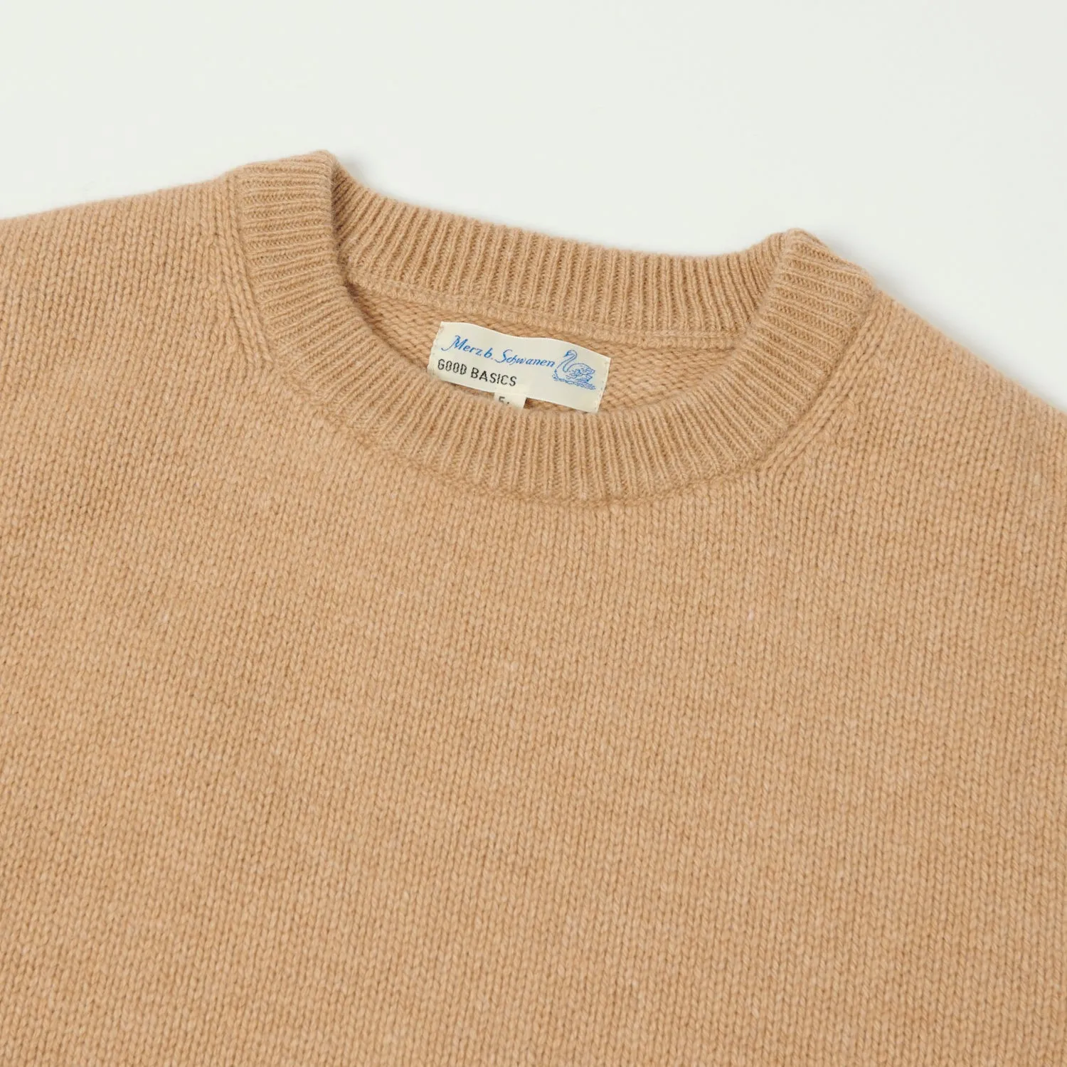 Merz b. Schwanen LOCC01 Knit Crew Neck Pullover - Toffee