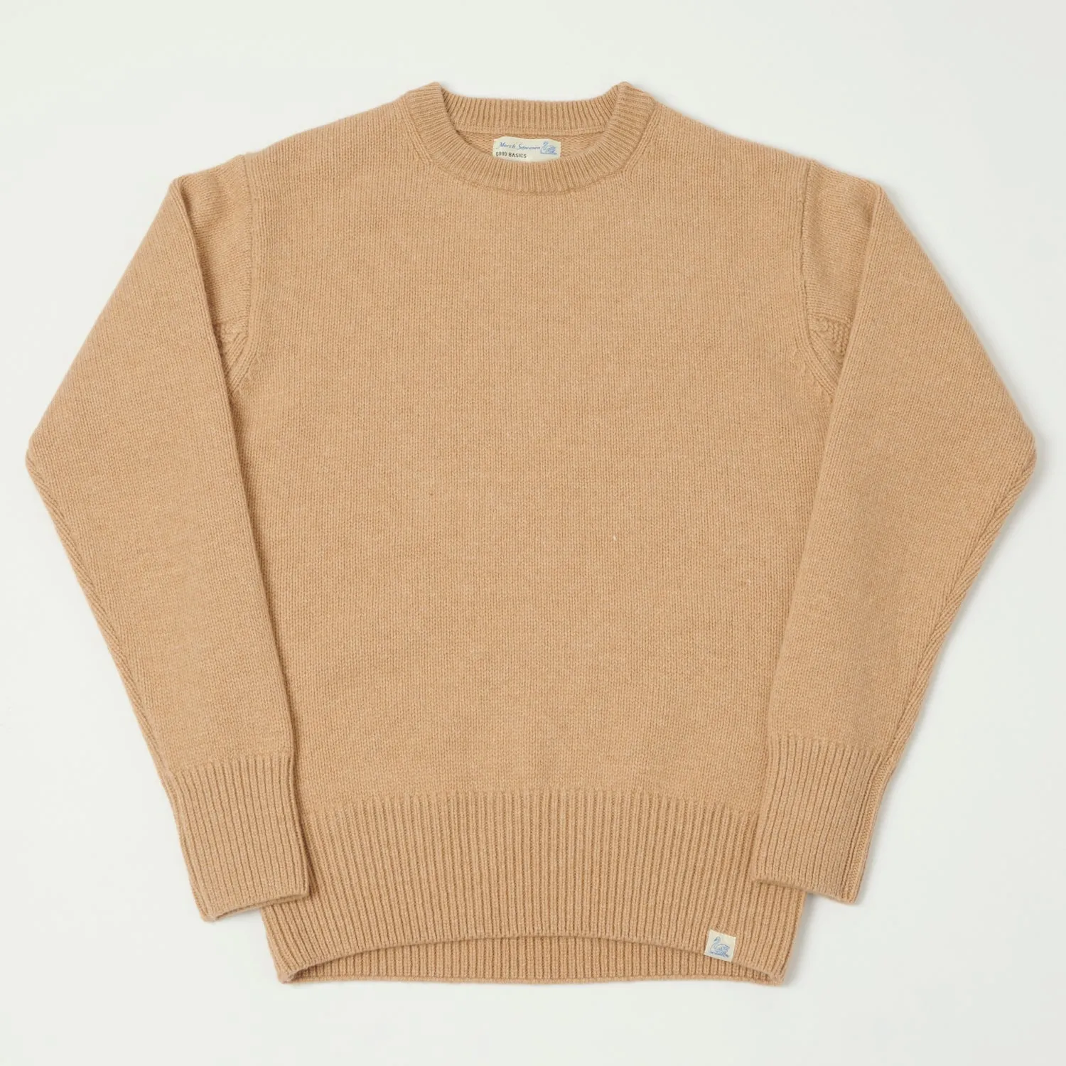 Merz b. Schwanen LOCC01 Knit Crew Neck Pullover - Toffee