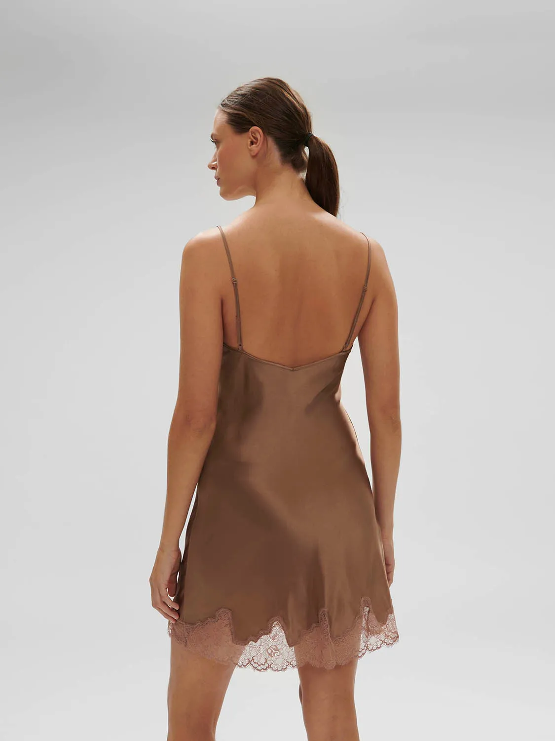 Nocturne Silk Dress - Macchiato