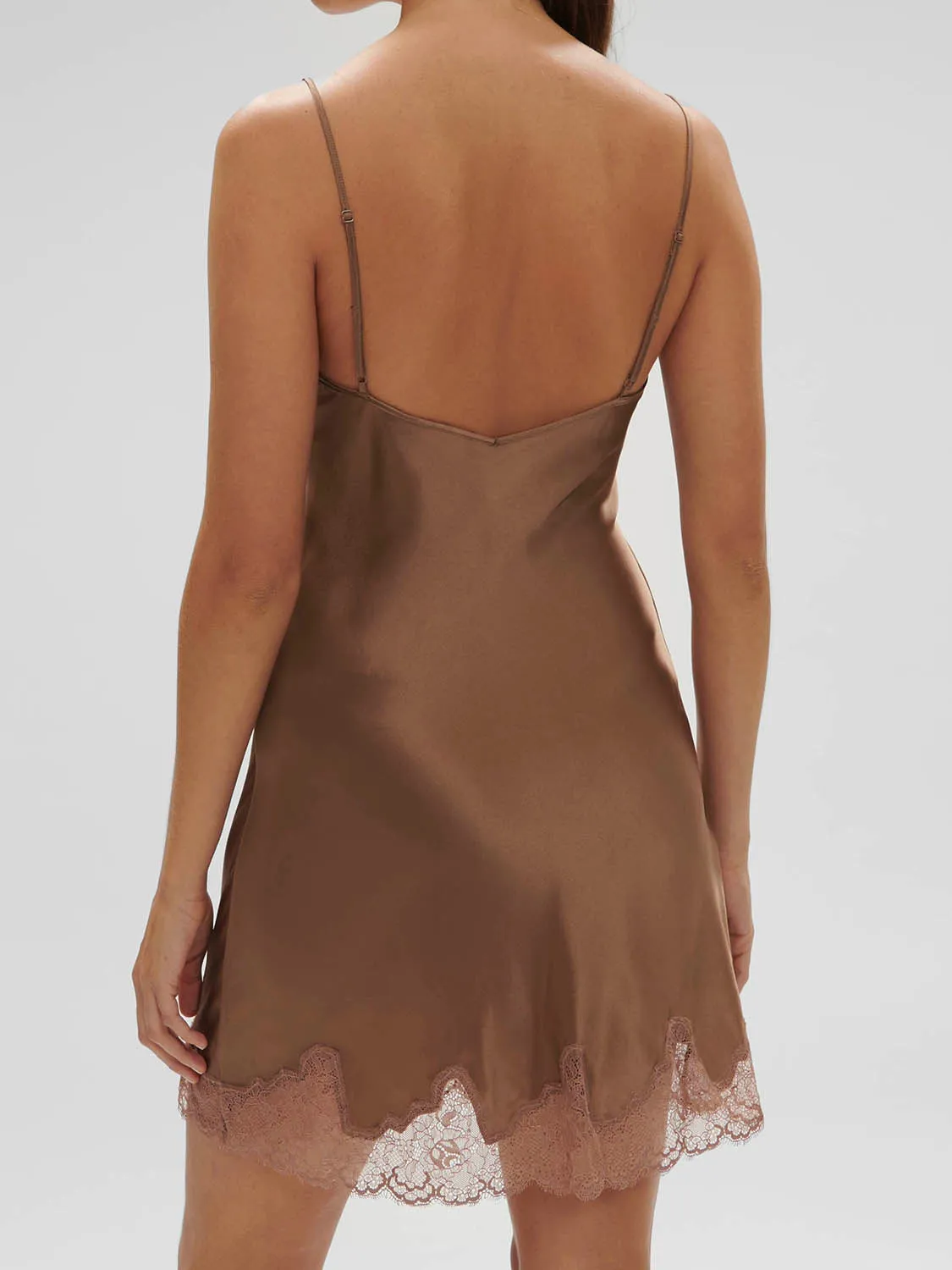 Nocturne Silk Dress - Macchiato