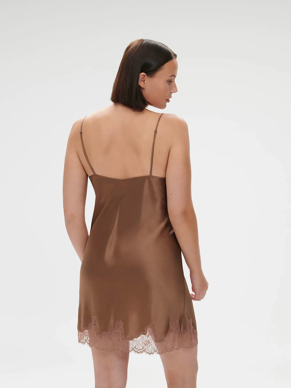 Nocturne Silk Dress - Macchiato