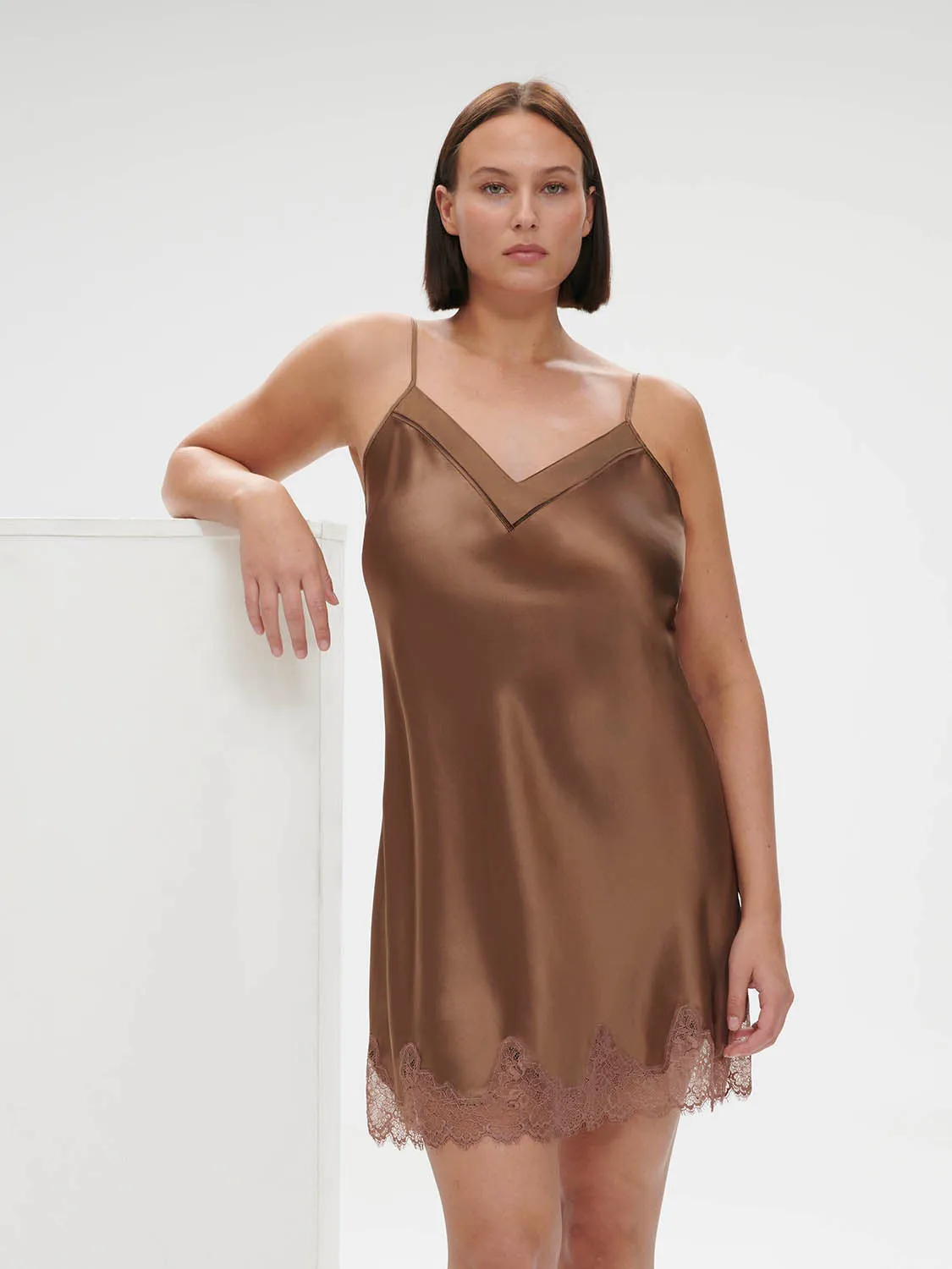 Nocturne Silk Dress - Macchiato