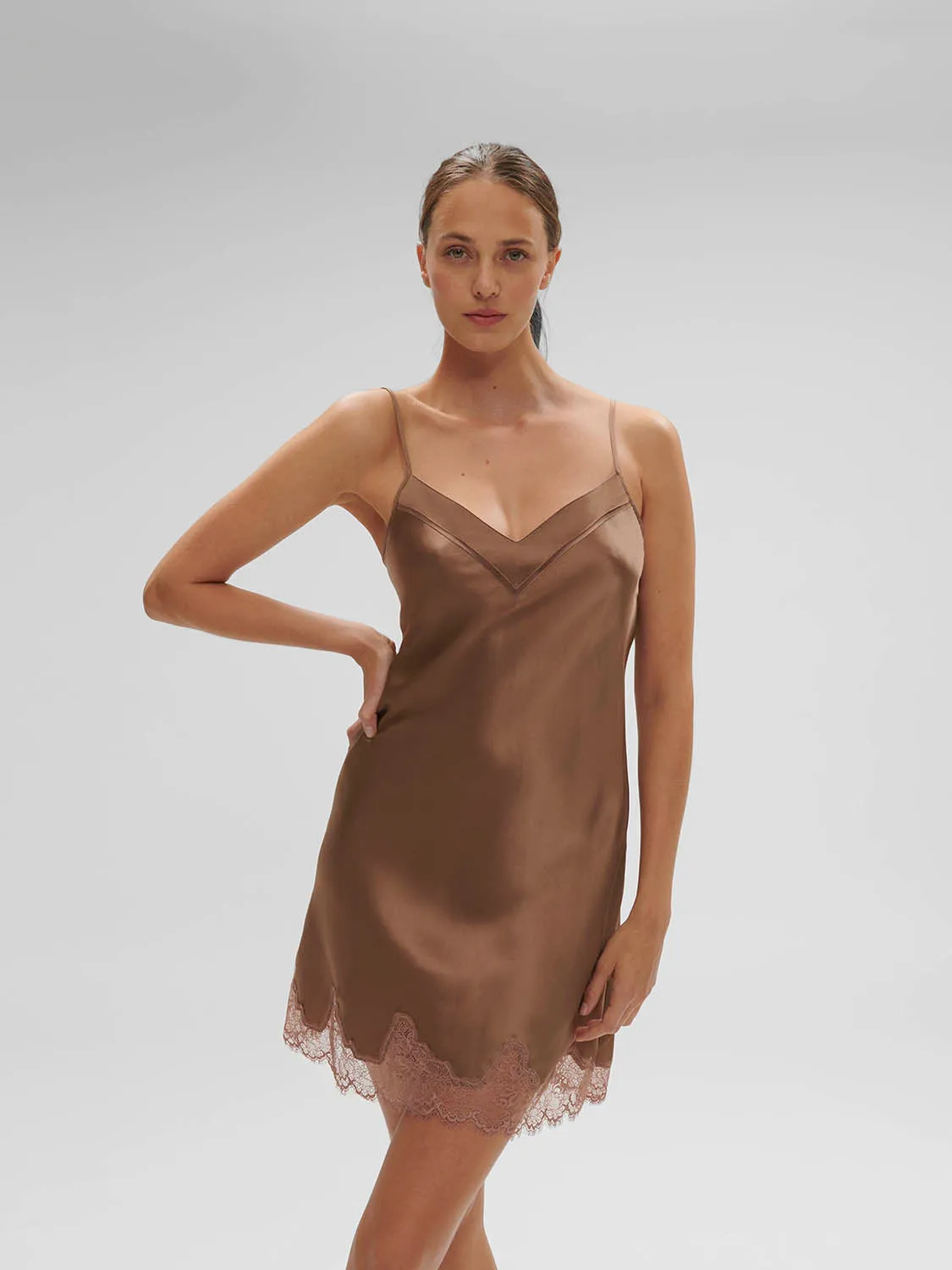 Nocturne Silk Dress - Macchiato