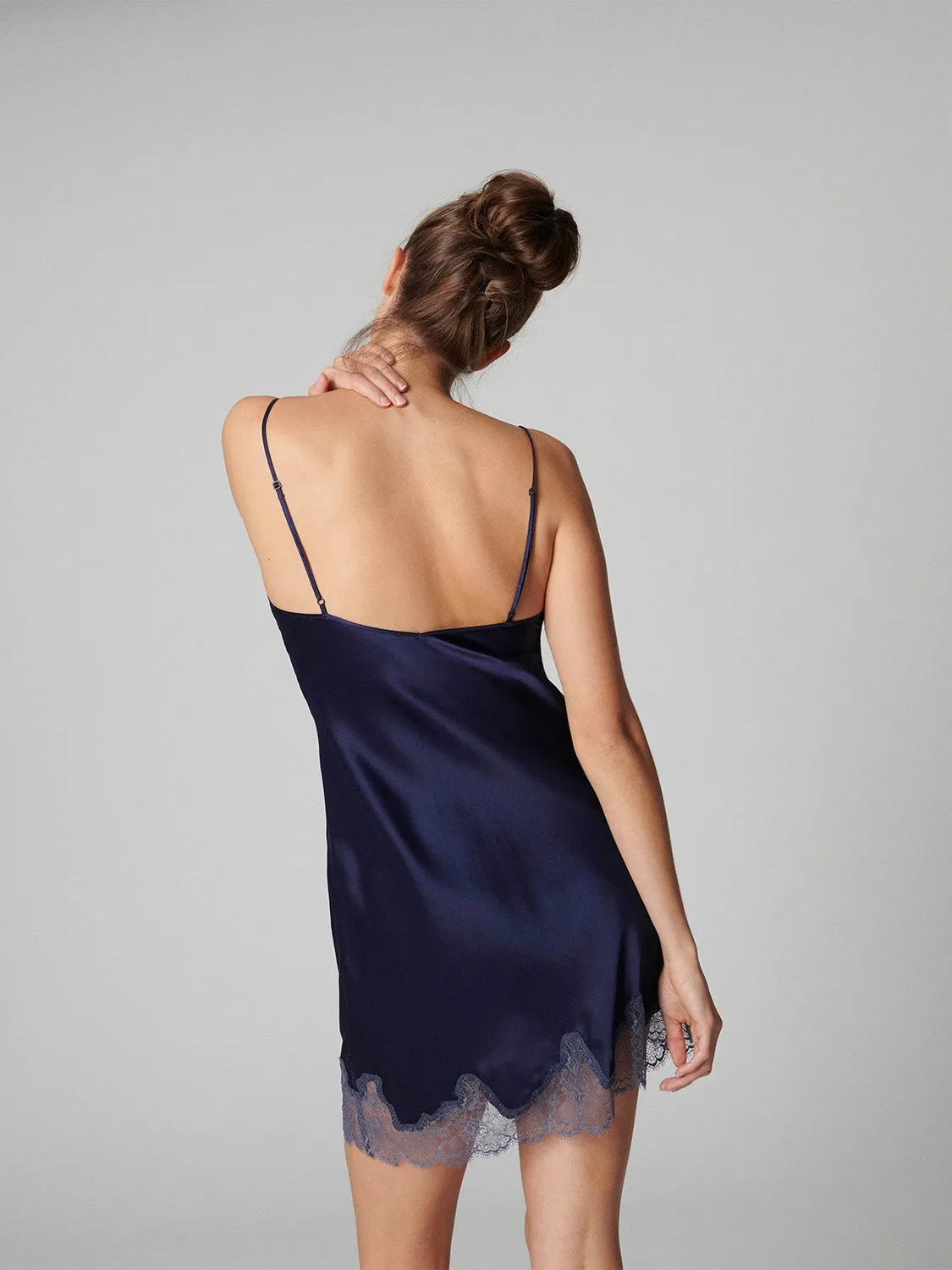 Nocturne Silk Dress - Midnight