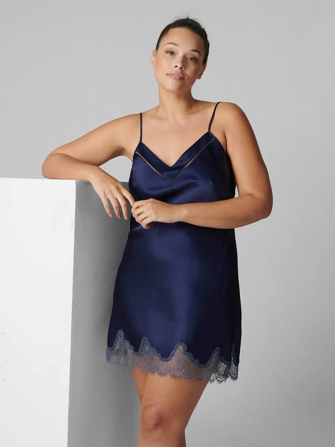 Nocturne Silk Dress - Midnight