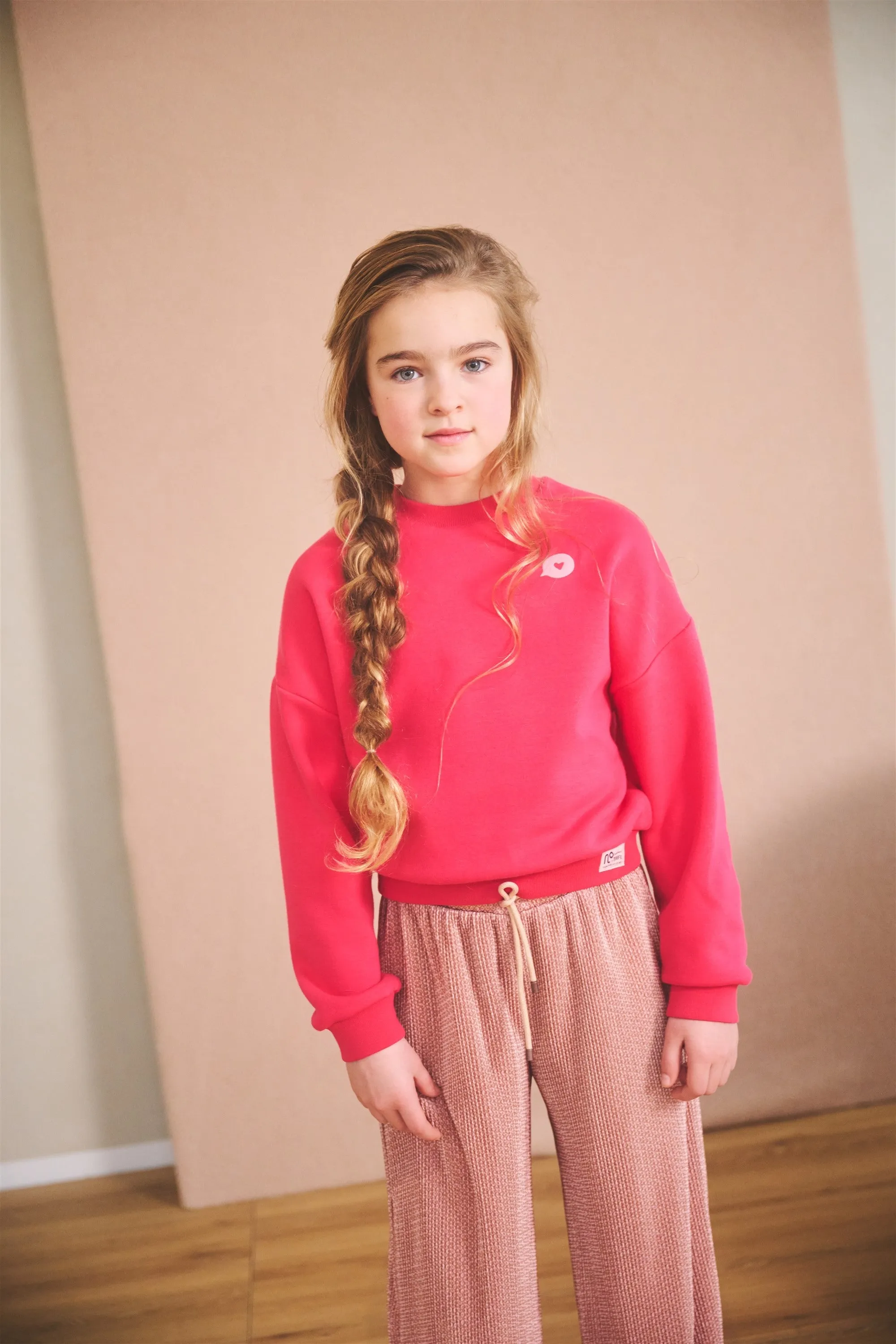 NoNo Konono logo sweater in soft furry sweat