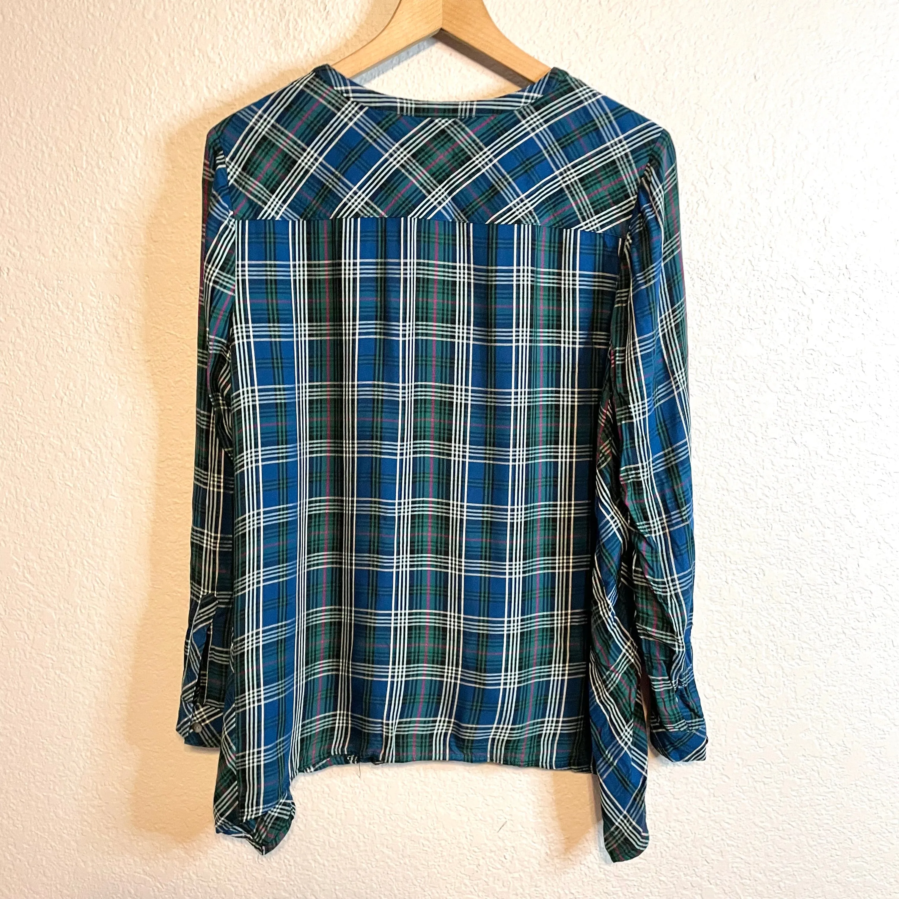 Plaid Button Down Top